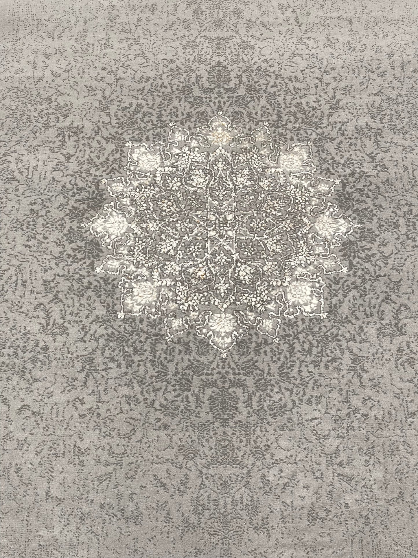 Irani Vintage Woven Rug.  Article -2077-Grey Size: 5 ft width x 7.3 ft length (150cm x 220cm)