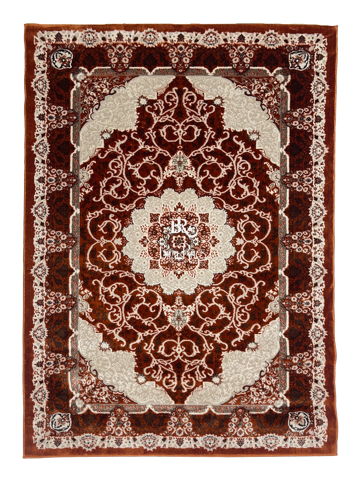 Turkish Top Quality Silk.(Article-1067-Rust)