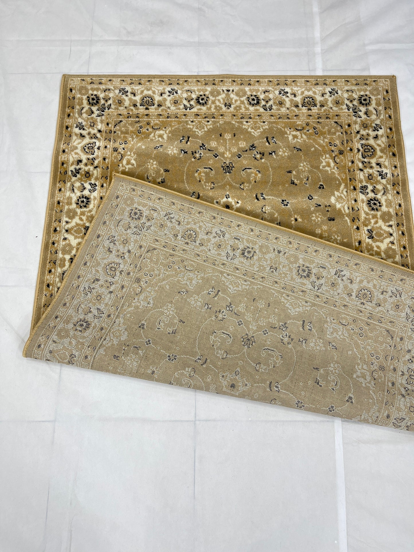 Persian polypropylene Rug,back woven(Article-19-Beige)