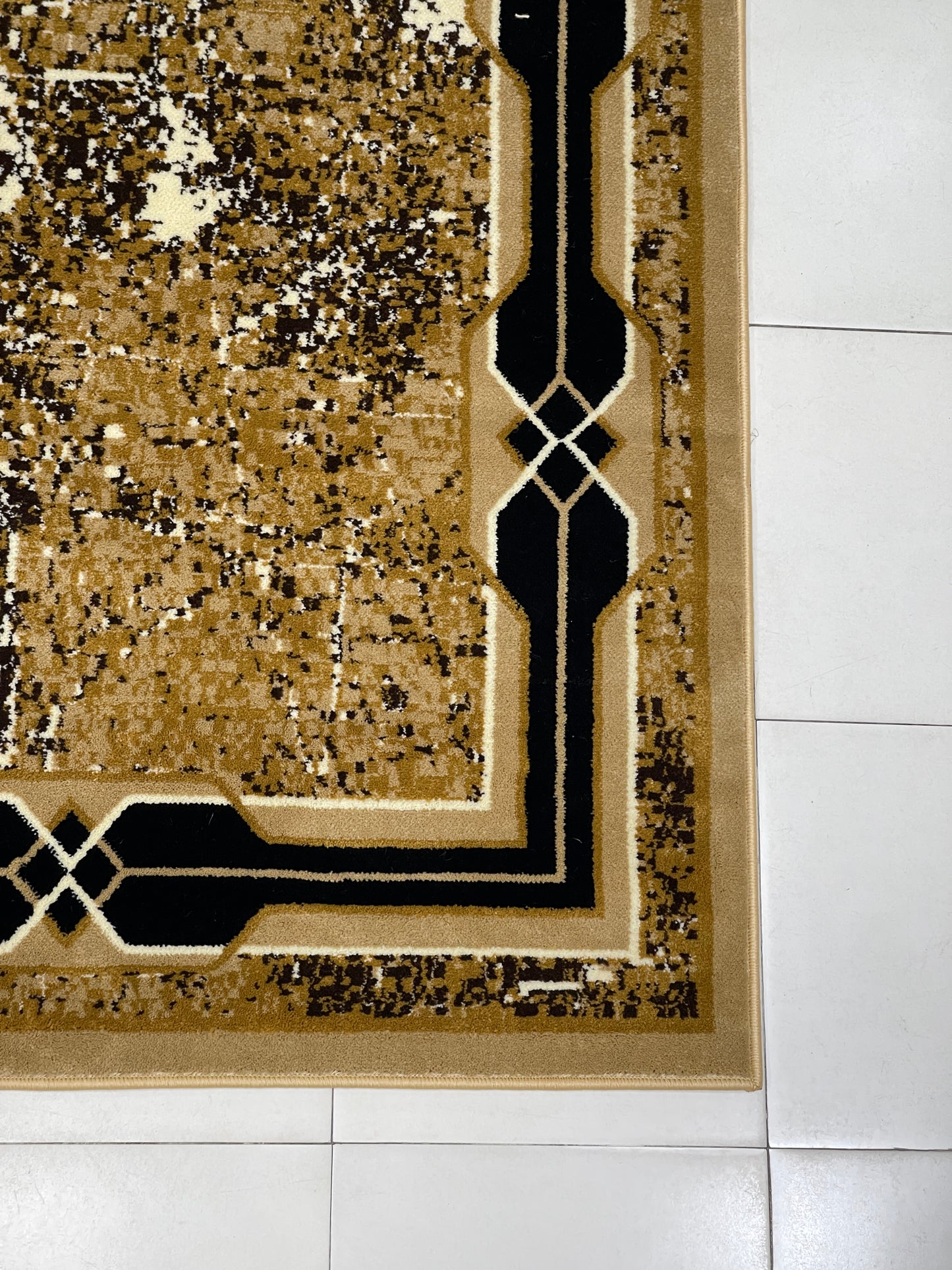Modern polypropylene Rug,back woven(Article-556-Beige  )