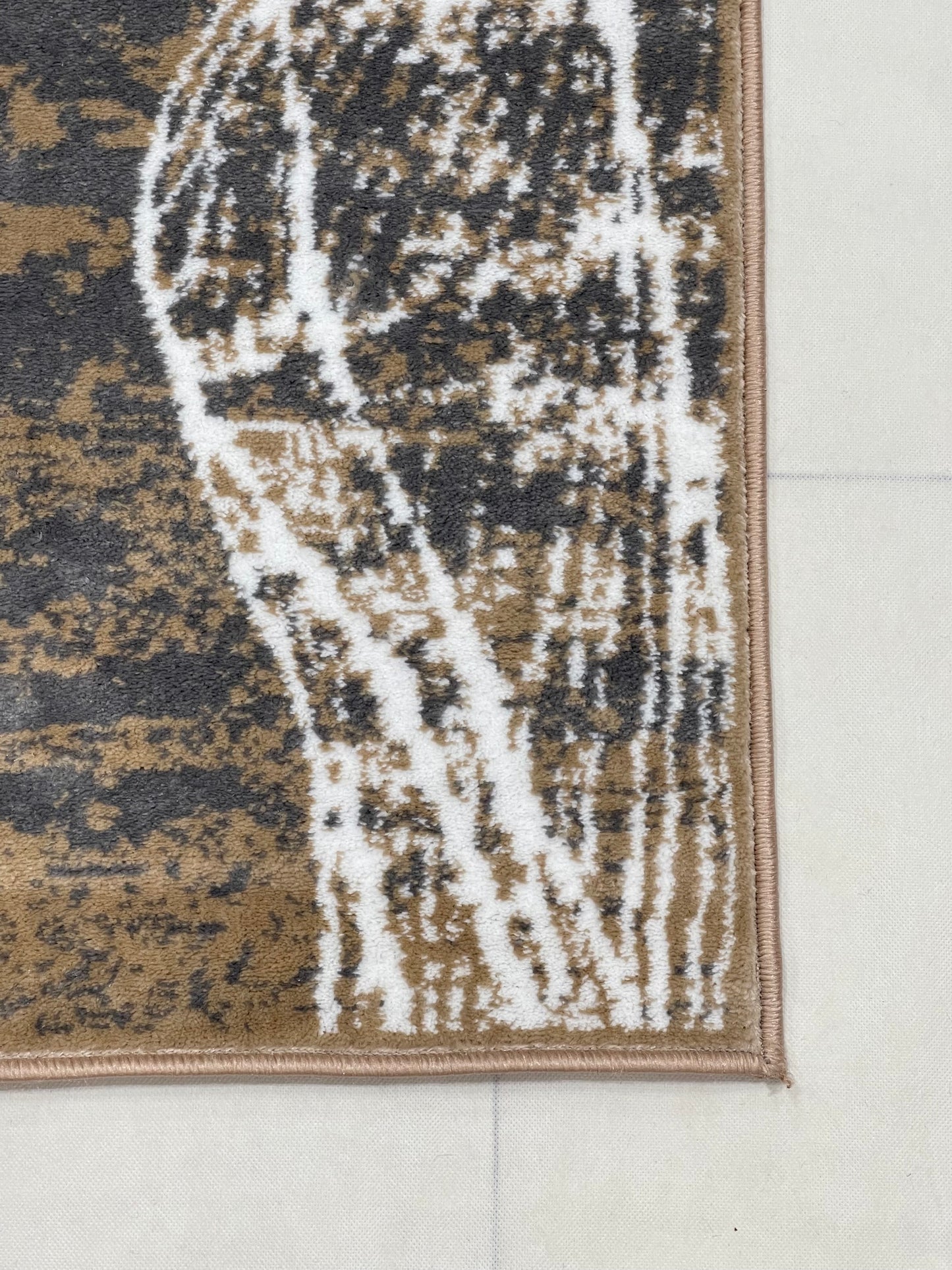 Modern Polypropylene Rug,Woven Back (Article-70-Mink) Size : 3 ft width x 5 ft length (100cm x 150 cm)