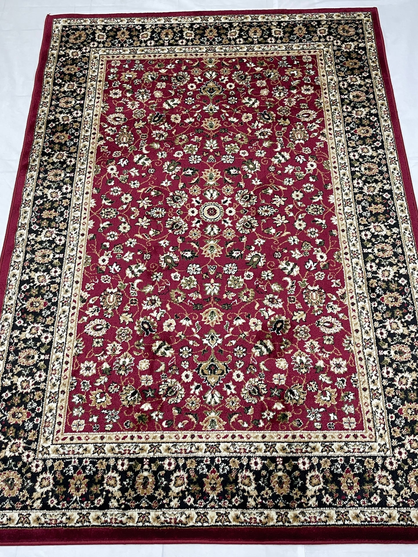Persian polypropylene Rug,back woven(Article-140-Red)