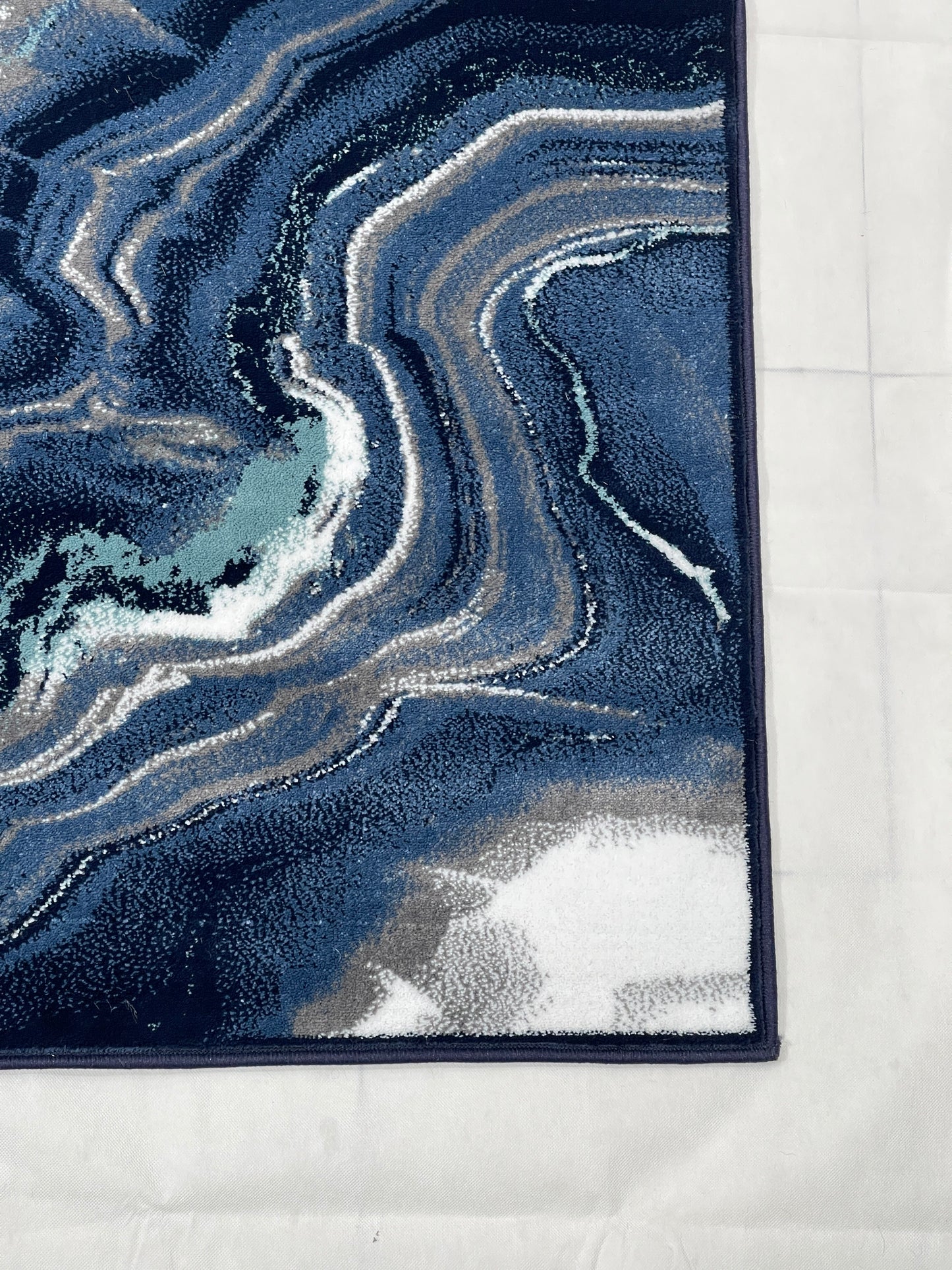 Modern polypropylene Rug,back woven(Article-302-Dark Blue)