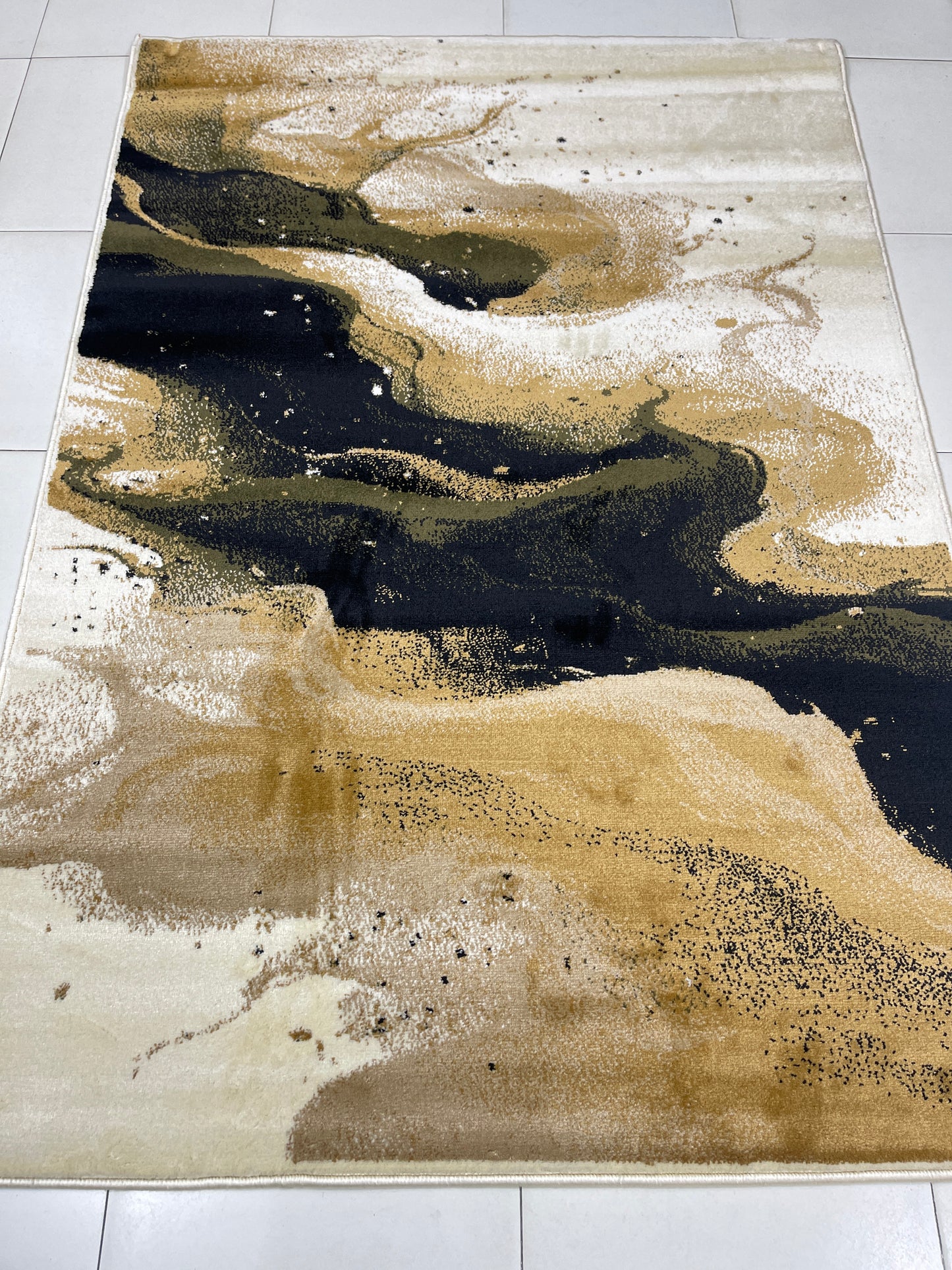Modern Polypropylene Rug,back woven(Article-655-Off white)
