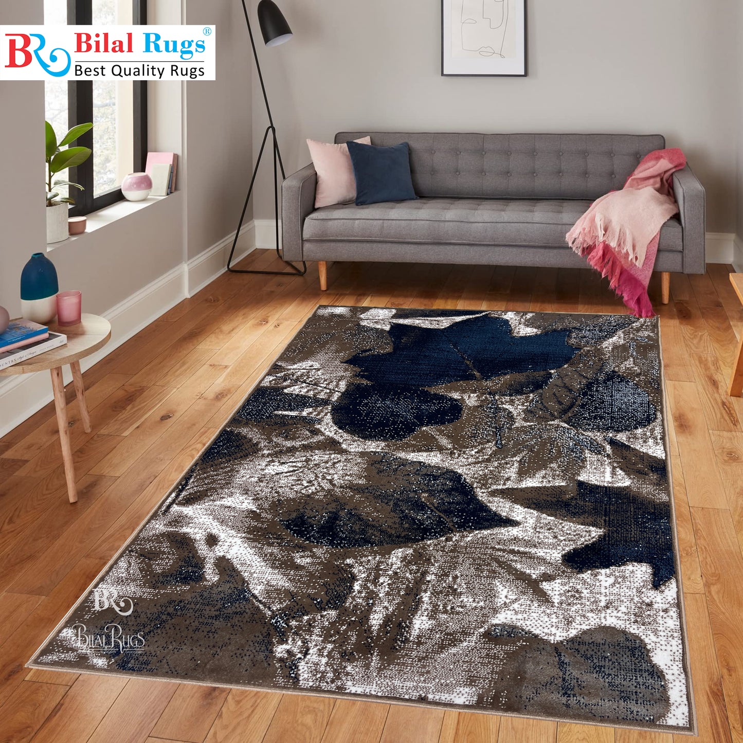 Modern Polypropylene Rug,back woven(Article-7441-Mink)