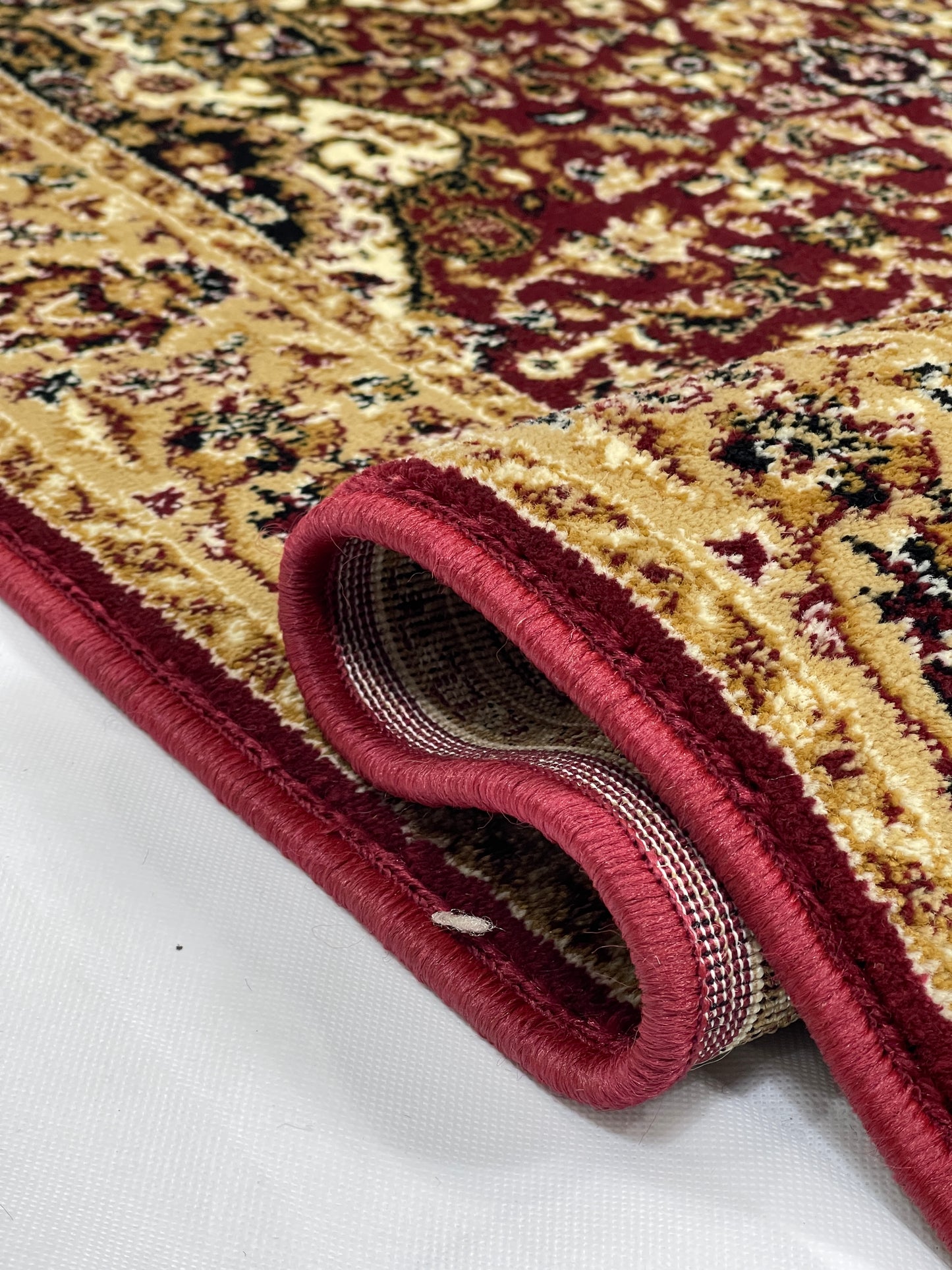 Persian Polypropylene Rug,Woven Back
(Article-20-Red)
Size : 3 ft width x 5 ft length (100cm x 150 cm)