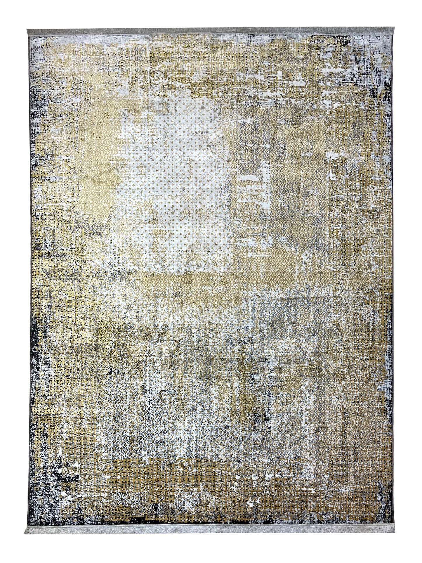 Irani Vintage Woven Rug.
 Article -2016-Grey , Yellow
Size: 6.6 ft width x 9.6 ft length (200cm x 290cm)