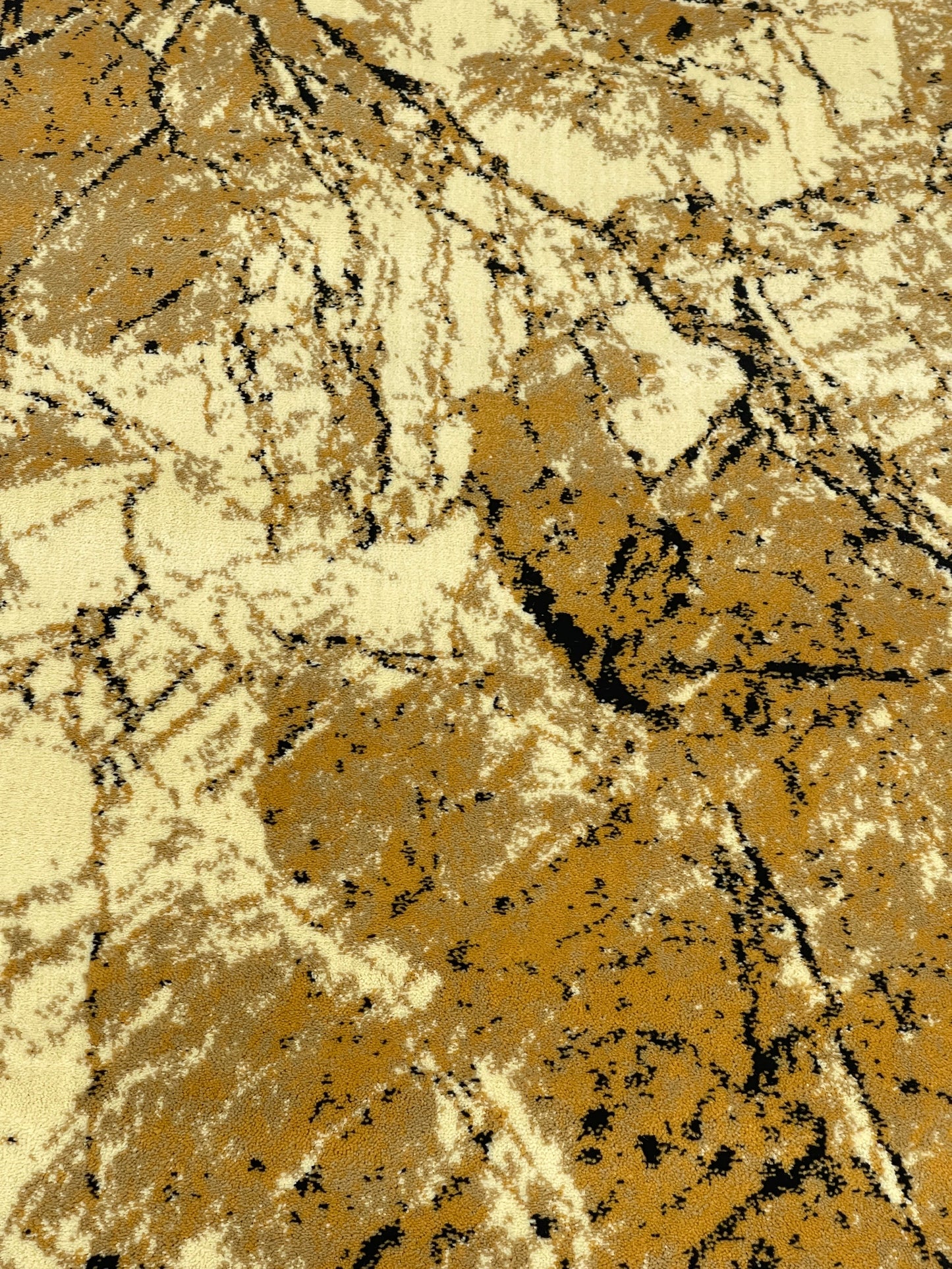 Modern polypropylene Rug,back woven (Article-568-Beige) Size : 4 ft width x 5.6 ft length (120 cm x 170 cm)