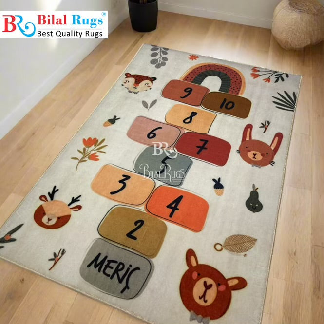 Bilal Rgs TPR Non Woven Rugs For Kids Room Article-22-Skin – Bilal Rugs