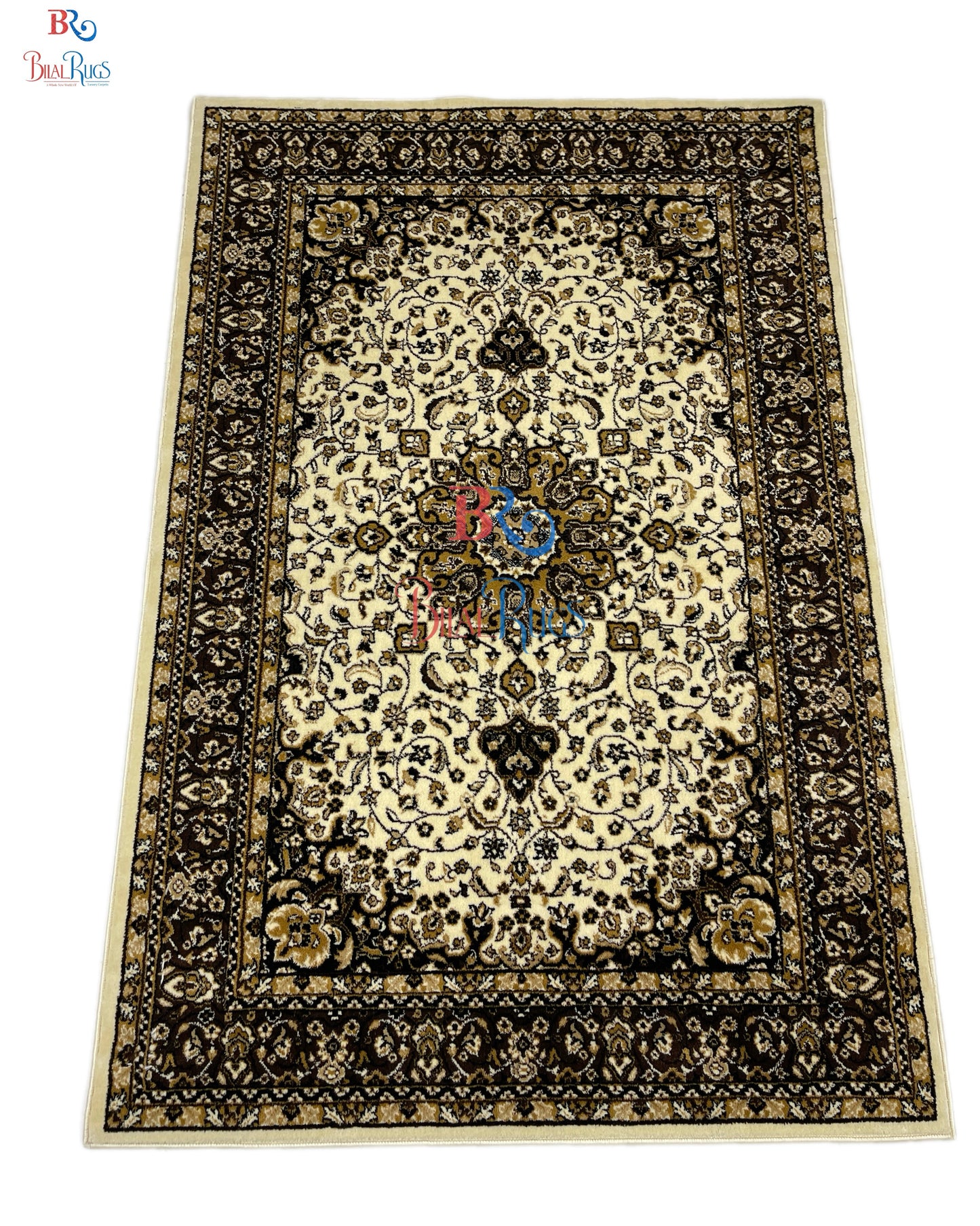 Persian polypropylene Rug,back woven(Article-21-Off White )