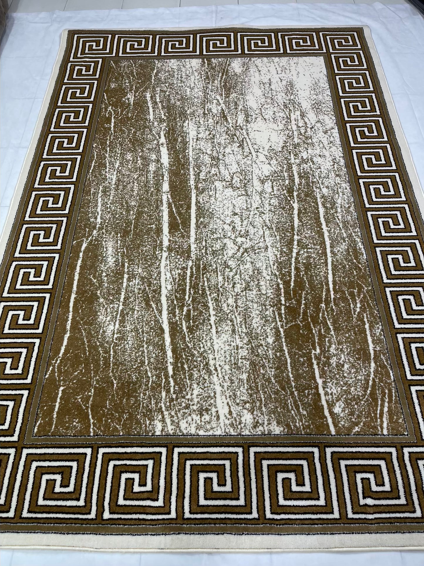 Versace polypropylene Rug,back woven(Article-77-Off white)