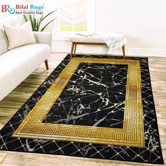 TPR Non Woven Rug
Article-02-Black, Gold