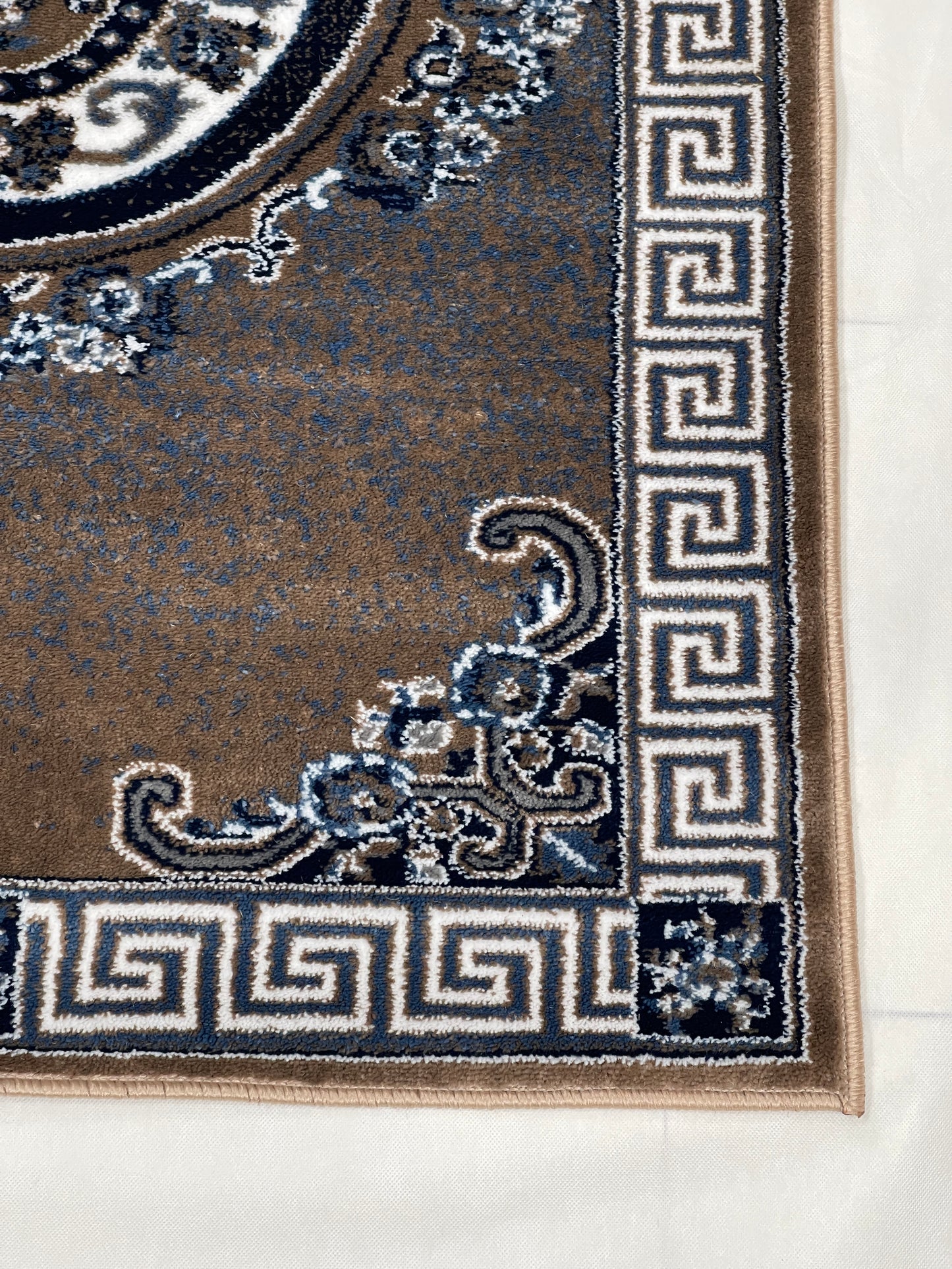 Modern Polypropylene Rug,Woven Back (Article-75-Mink) Size : 3 ft width x 5 ft length (100cm x 150 cm)