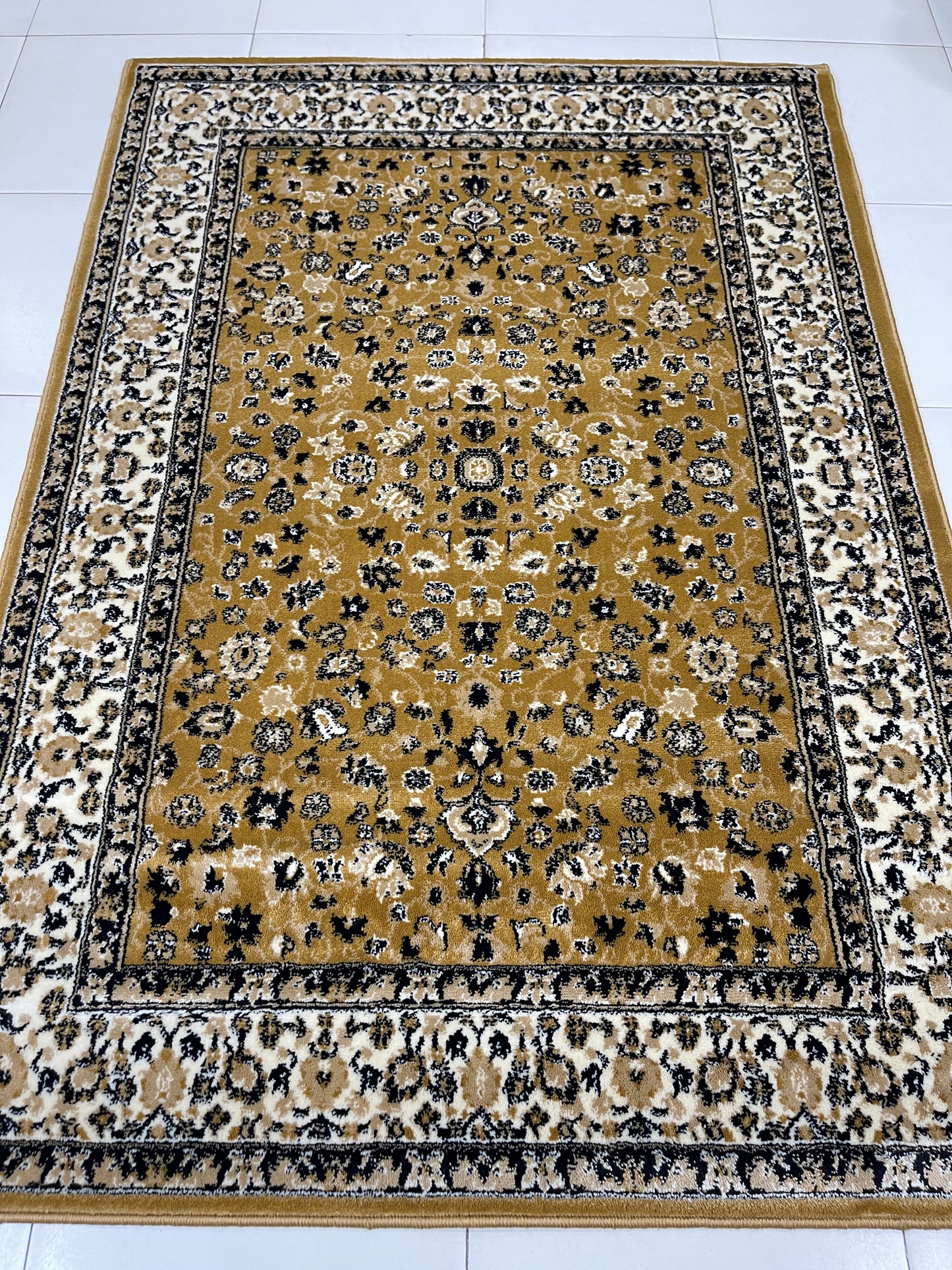 Persian polypropylene Rug,back woven(Article-140-Gold)