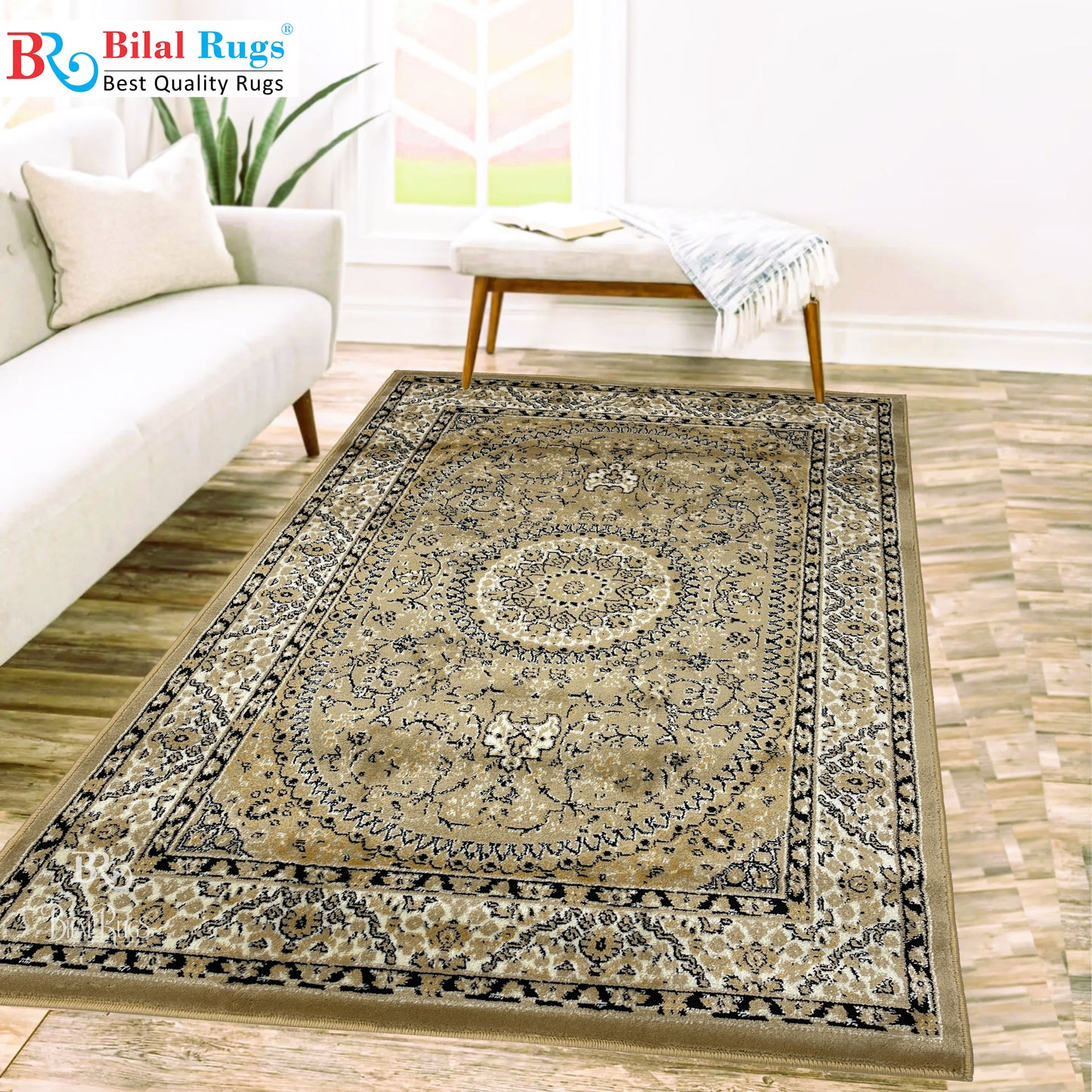 Persian polypropylene Rug,back woven
(Article-22-Beige)
