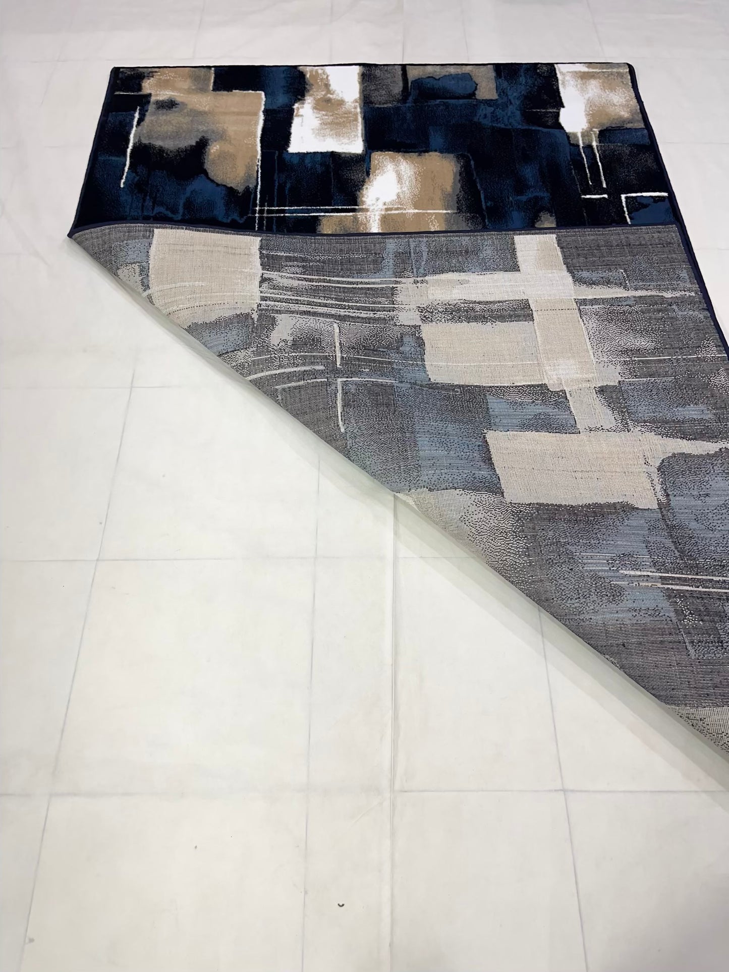 Modern polypropylene Rug,back woven(Article-319-Blue)
Size: 5 ft width x 7.3 ft length