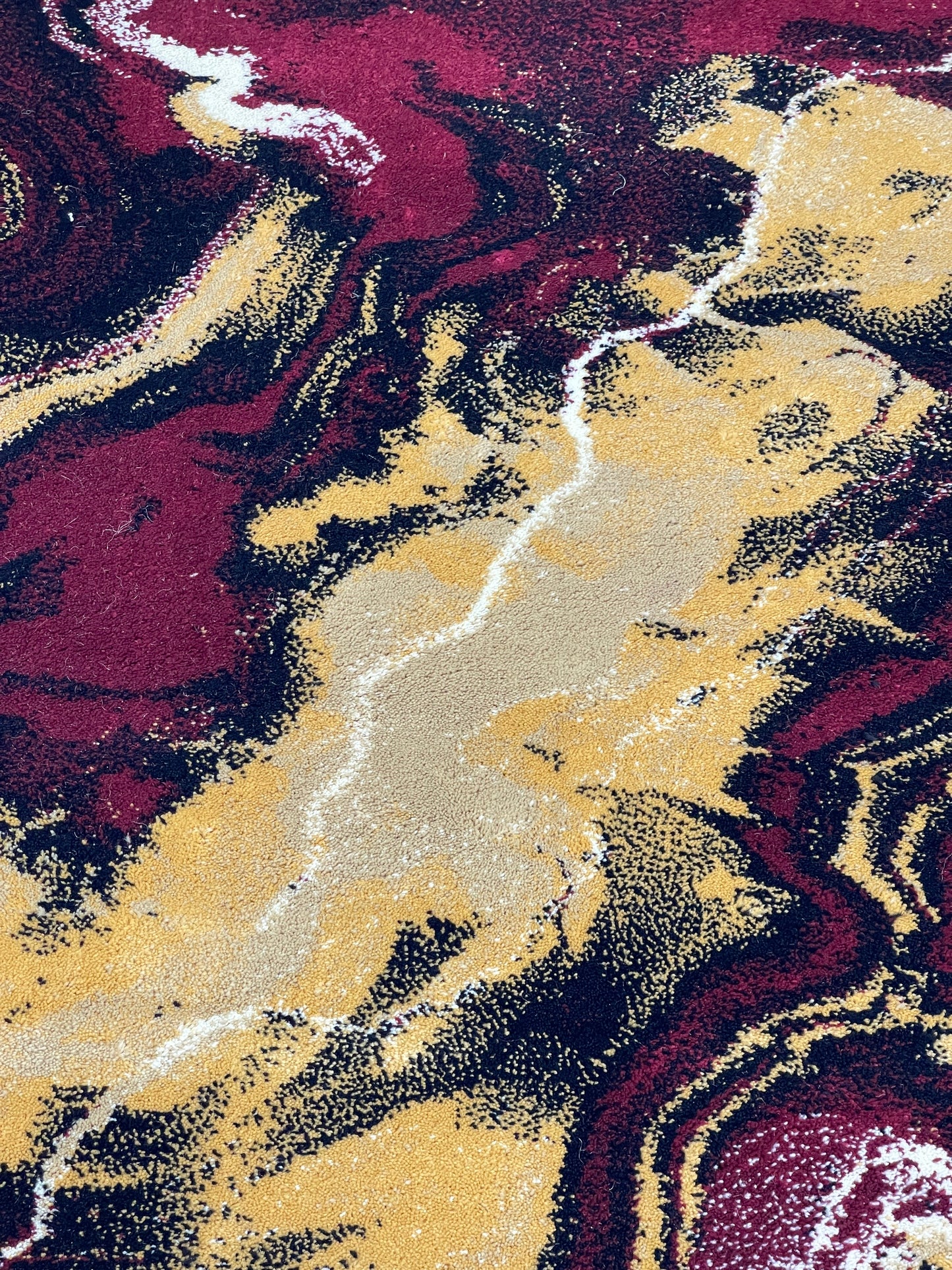 Modern  Polypropylene Rug,back woven(Article-613-Red)