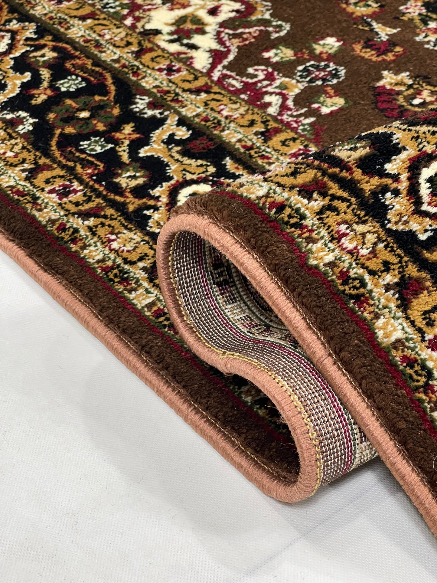 Persian Polypropylene Rug,back woven(Article-28-Brown)
Size : 5ft width  x 7.3ft length (150cm x 220cm)