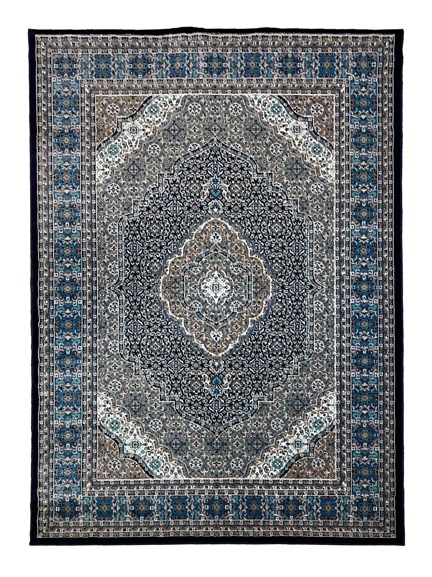 Persian polypropylene Rug,back woven(Article-19-Blue)
Size : 5ft width  x 7.3ft length (150cm x 220cm)