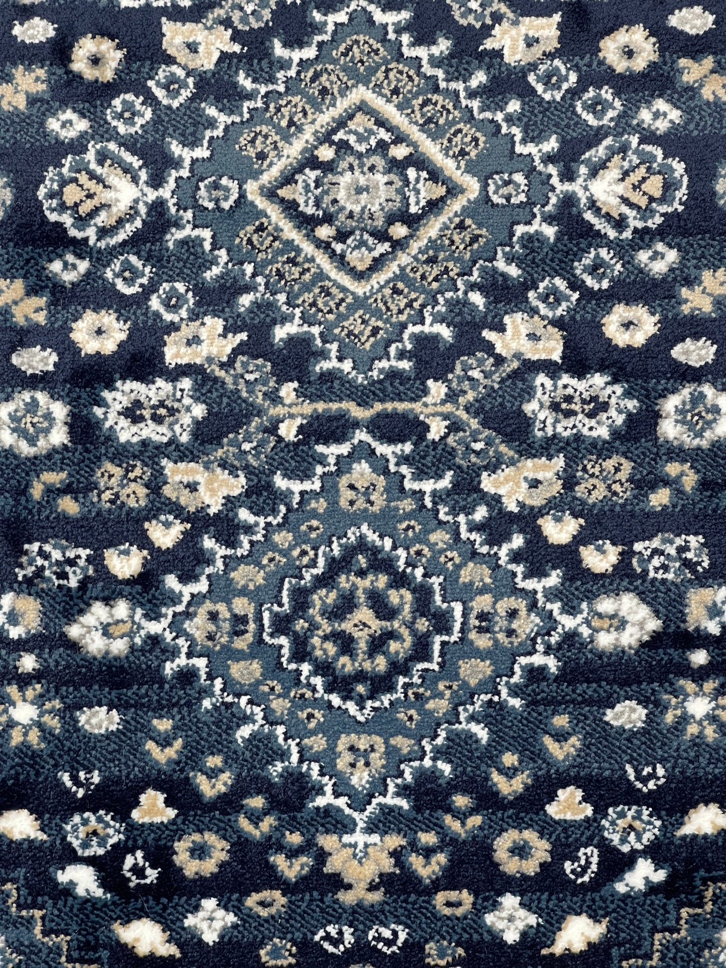 Blue Persian Polypropylene Woven Rug.
 Size : 2.6 ft width x 6.6 ft length
 (80 cm x 200cm)