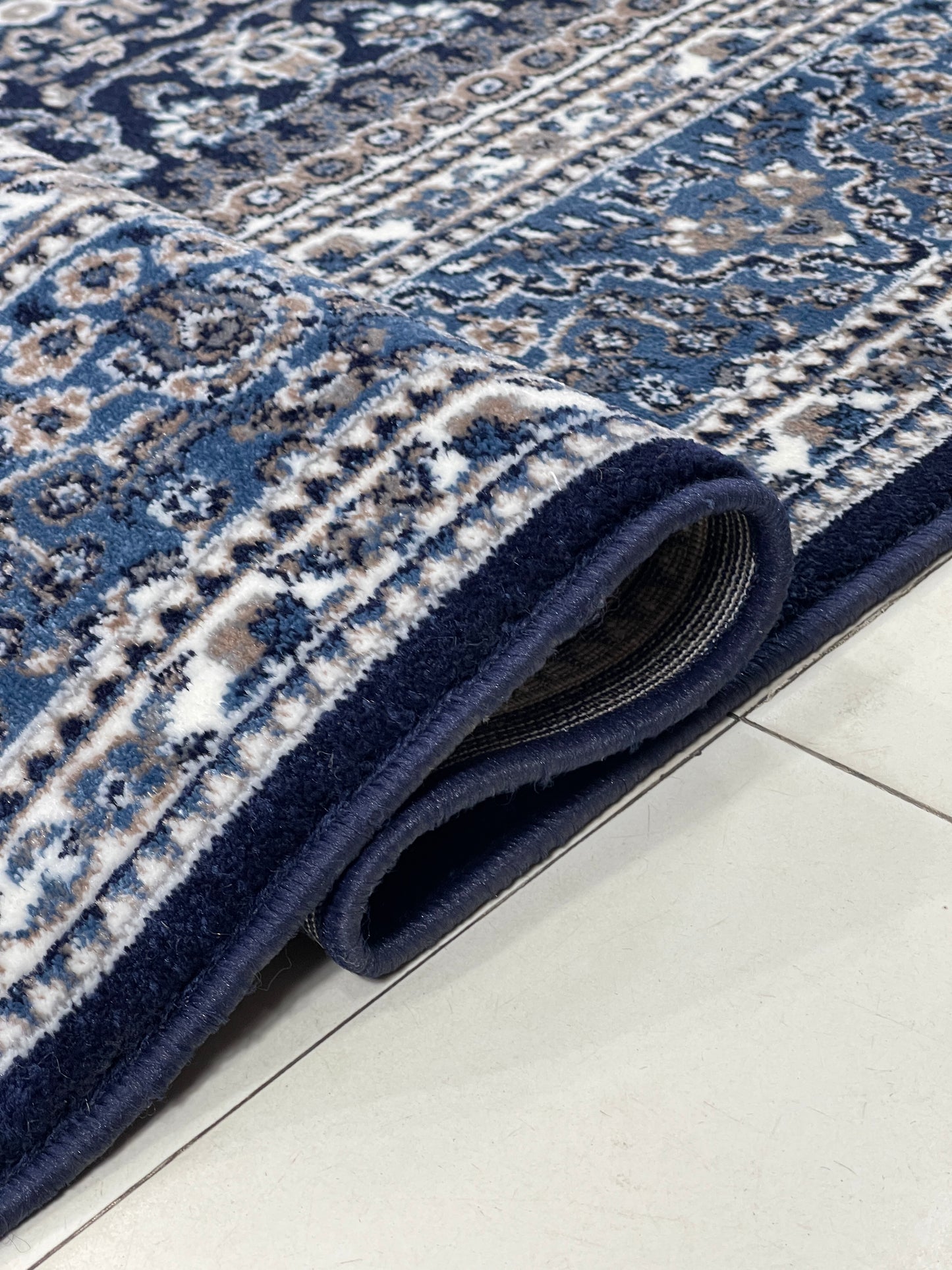 Persian Polypropylene Rug woven Back
Article-22-Dark Blue