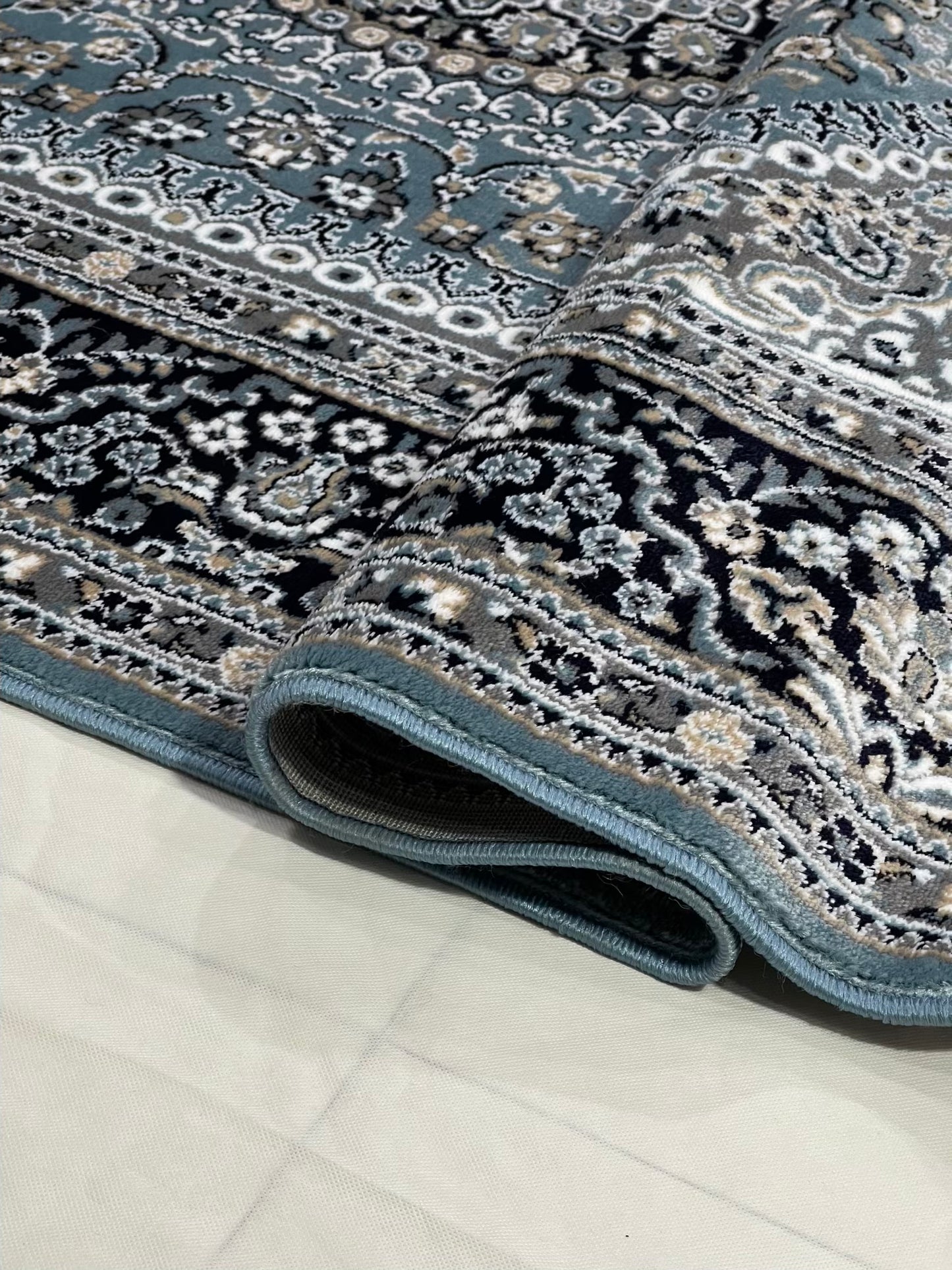 Persian  Polypropylene Rug,back woven(Article-22-Blue )
