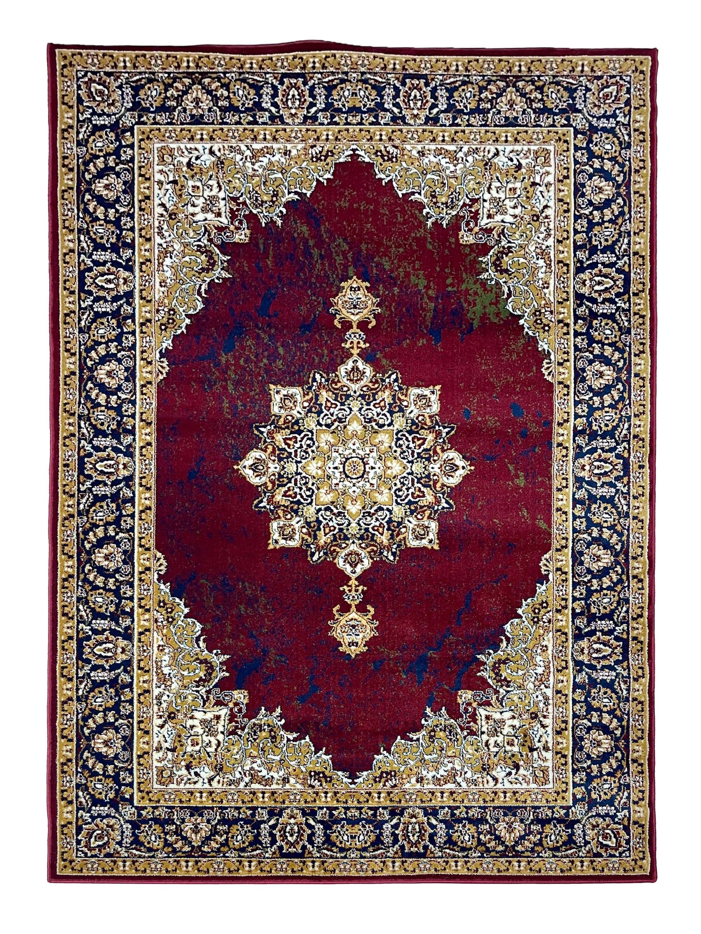 Persian polypropylene Rug,back woven(Article-153-Red)