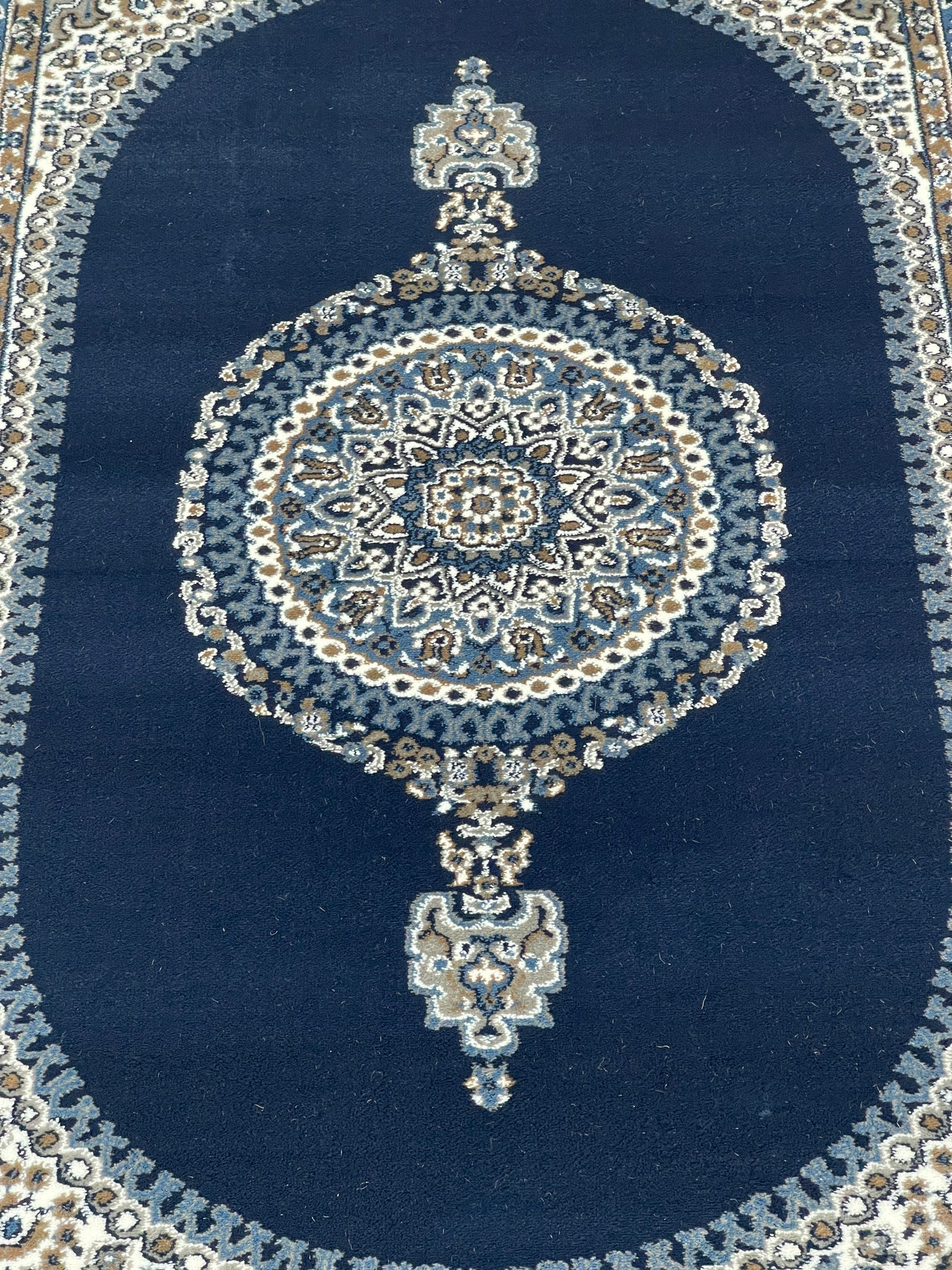 Persian  Polypropylene Rug,back woven(Article-22-Blue)
Size : 5ft width  x 7.3ft length (150cm x 220cm)