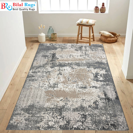 Irani Vintage Woven Rug.  Article -2087-Grey Size: 6.6 ft width x 9.6 ft length (200cm x 290cm)