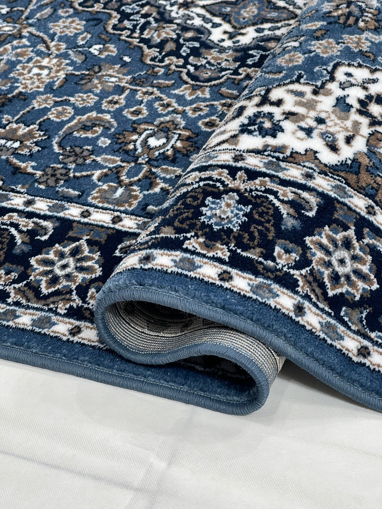 Persian Polypropylene Rug,back woven(Article-01-Blue)