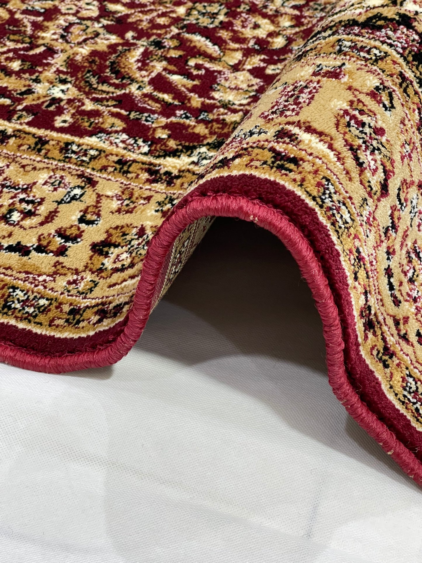 Persian polypropylene Rug,back woven(Article-20-Red)