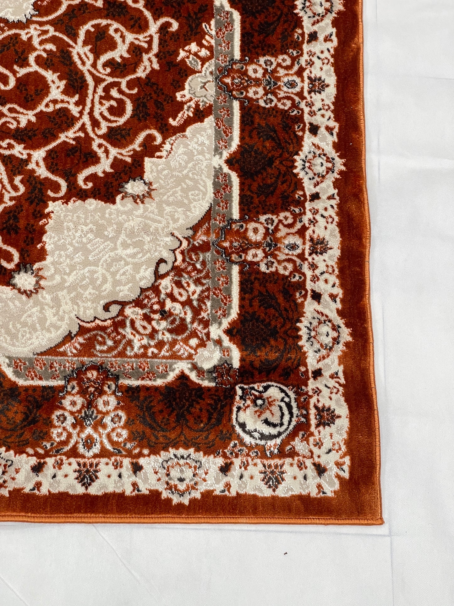 Turkish Top Quality Silk.(Article-1067-Rust)