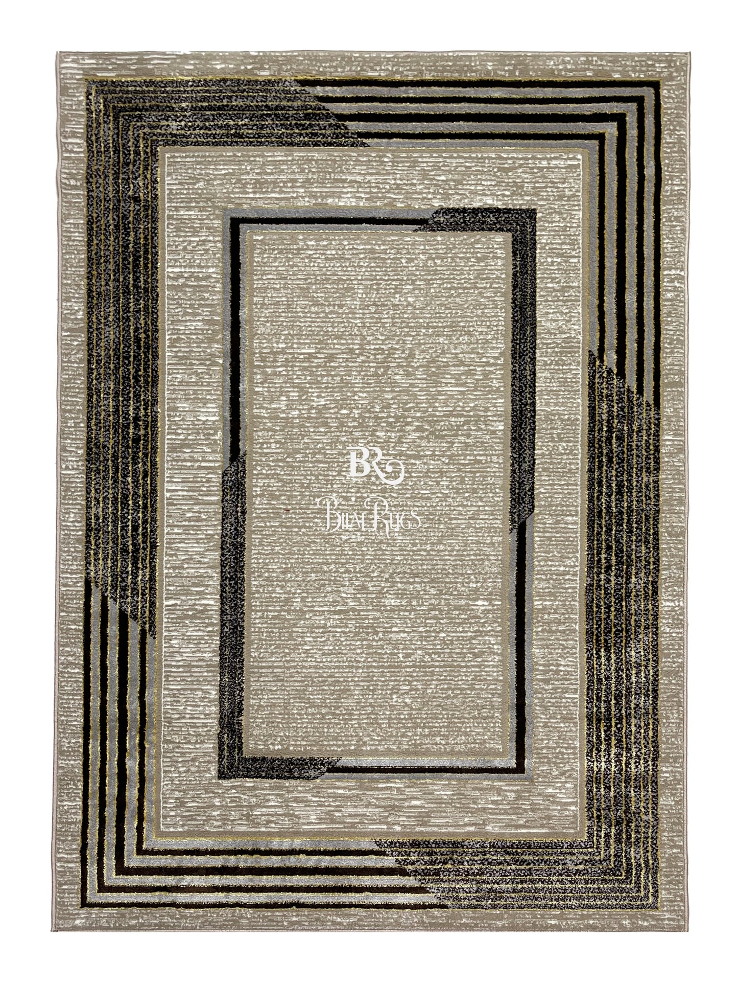 Pakistani Silk Woven Rug.(Article-1450-Light Beige)
Size : 5ft width  x 7.3ft length (150cm x 220cm)