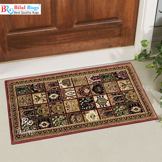 Red Polypropylene Woven Door Mat.
Size : 40 cm x 75 cm