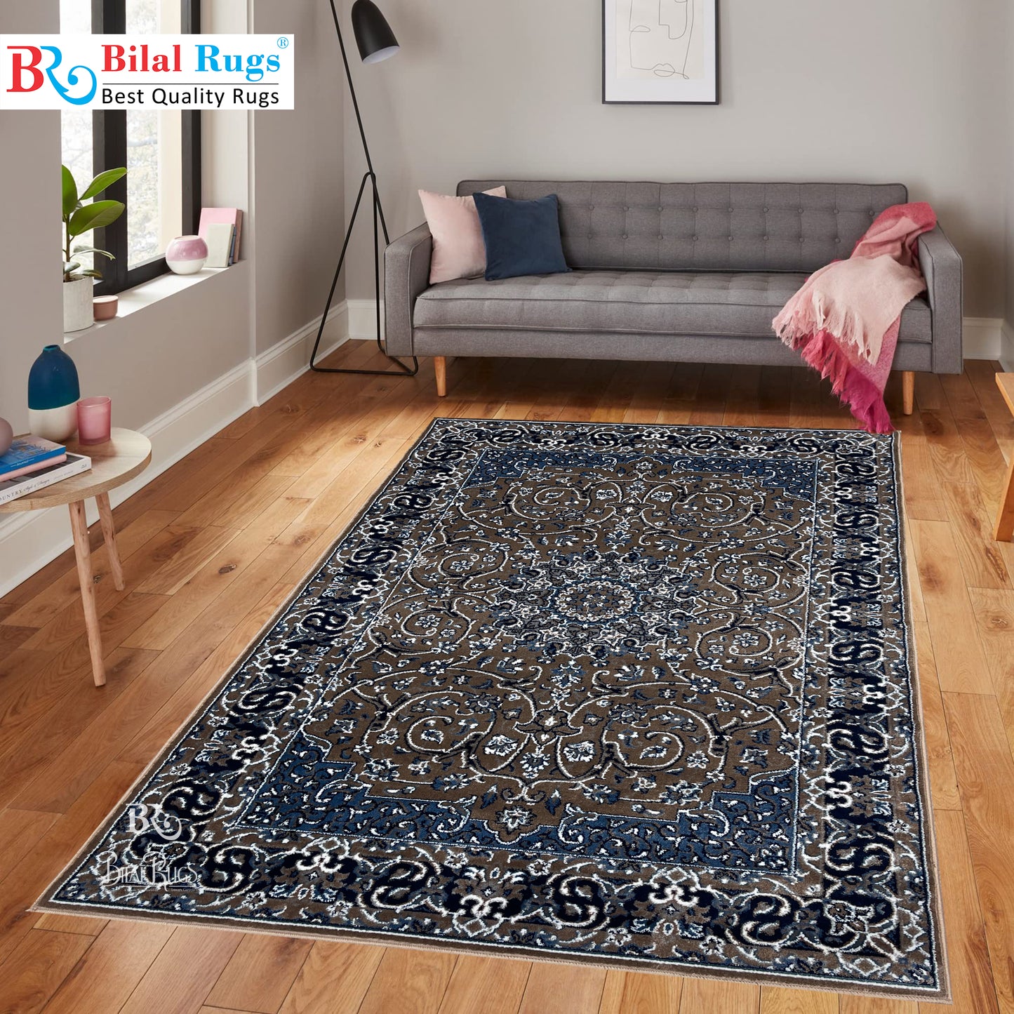 Persian polypropylene Rug,back woven(Article-20-Mink)
