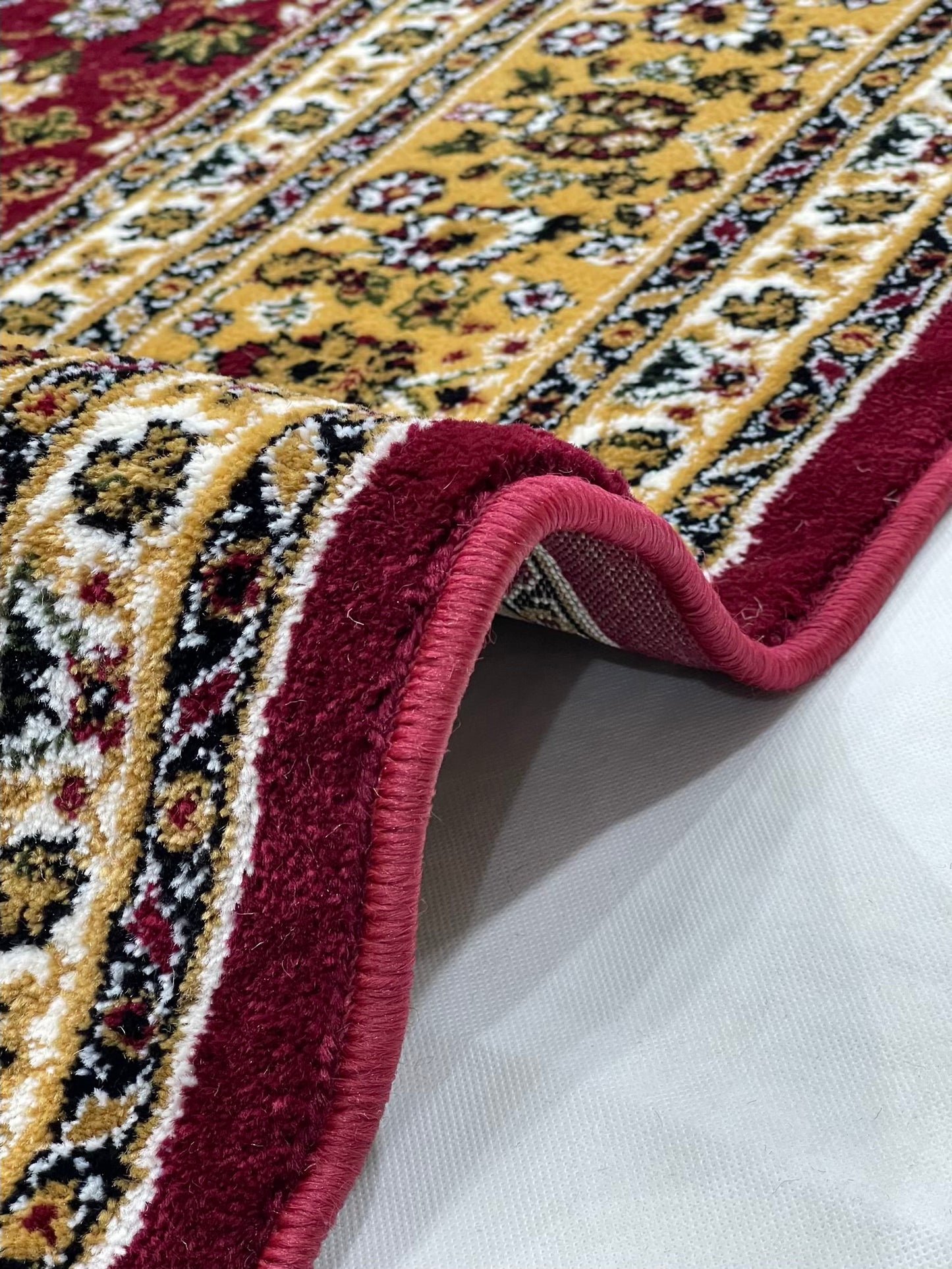 Persian Polypropylene Rug,back woven(Article-140-Red)
