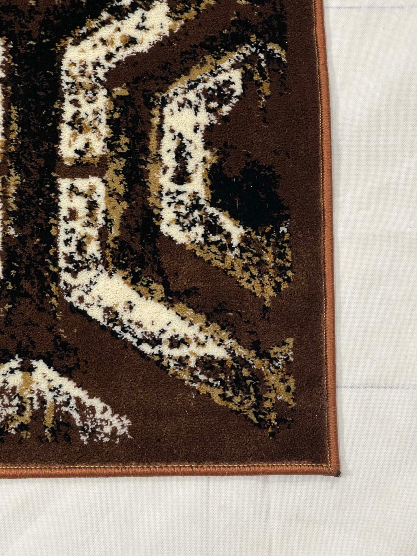 Modern Polypropylene Rug,back woven(Article-1654-Brown)
Size : 5ft width  x 7.3ft length (150cm x 220cm)