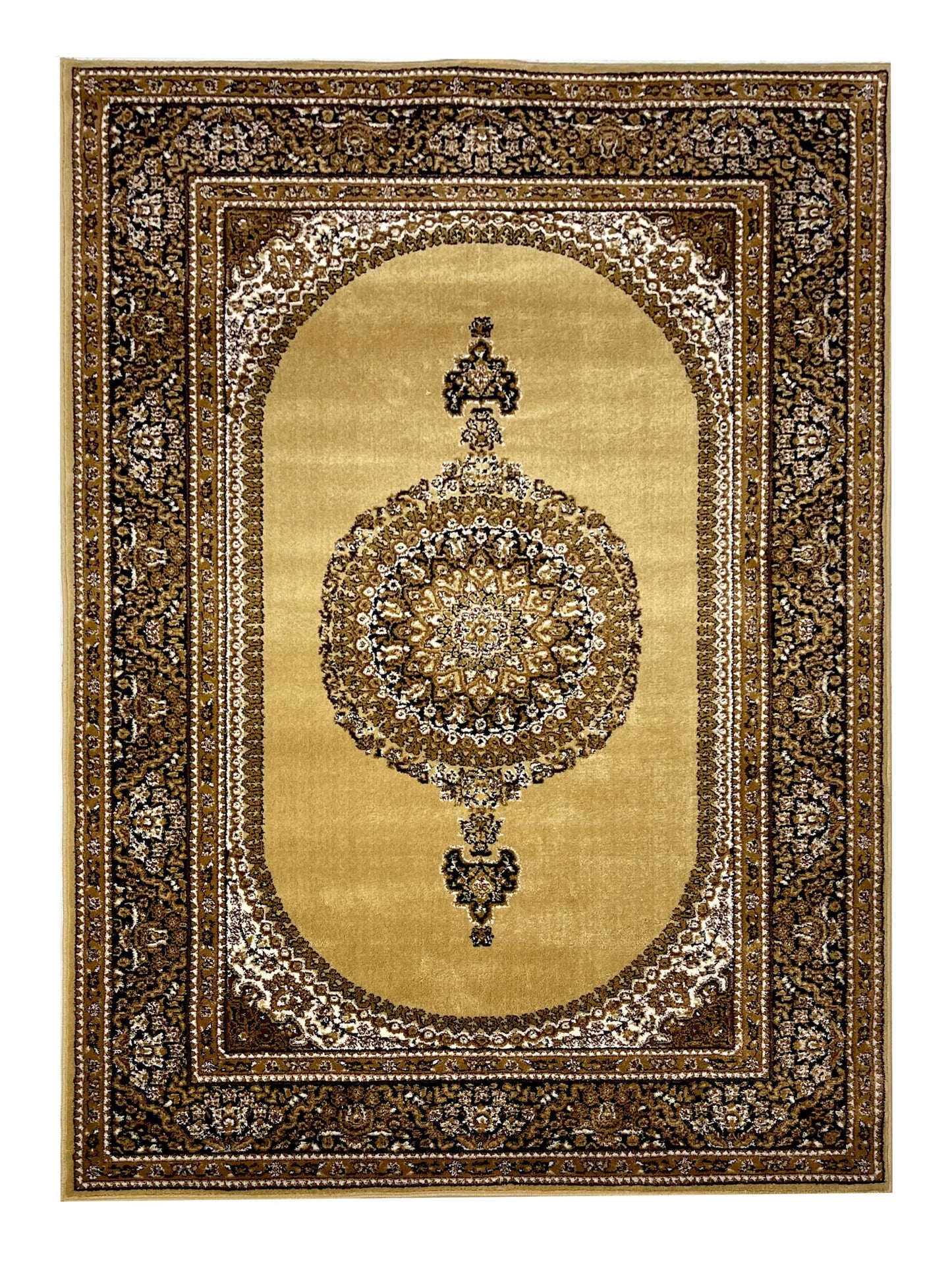 Persian polypropylene Rug,back woven(Article-22-Beige)