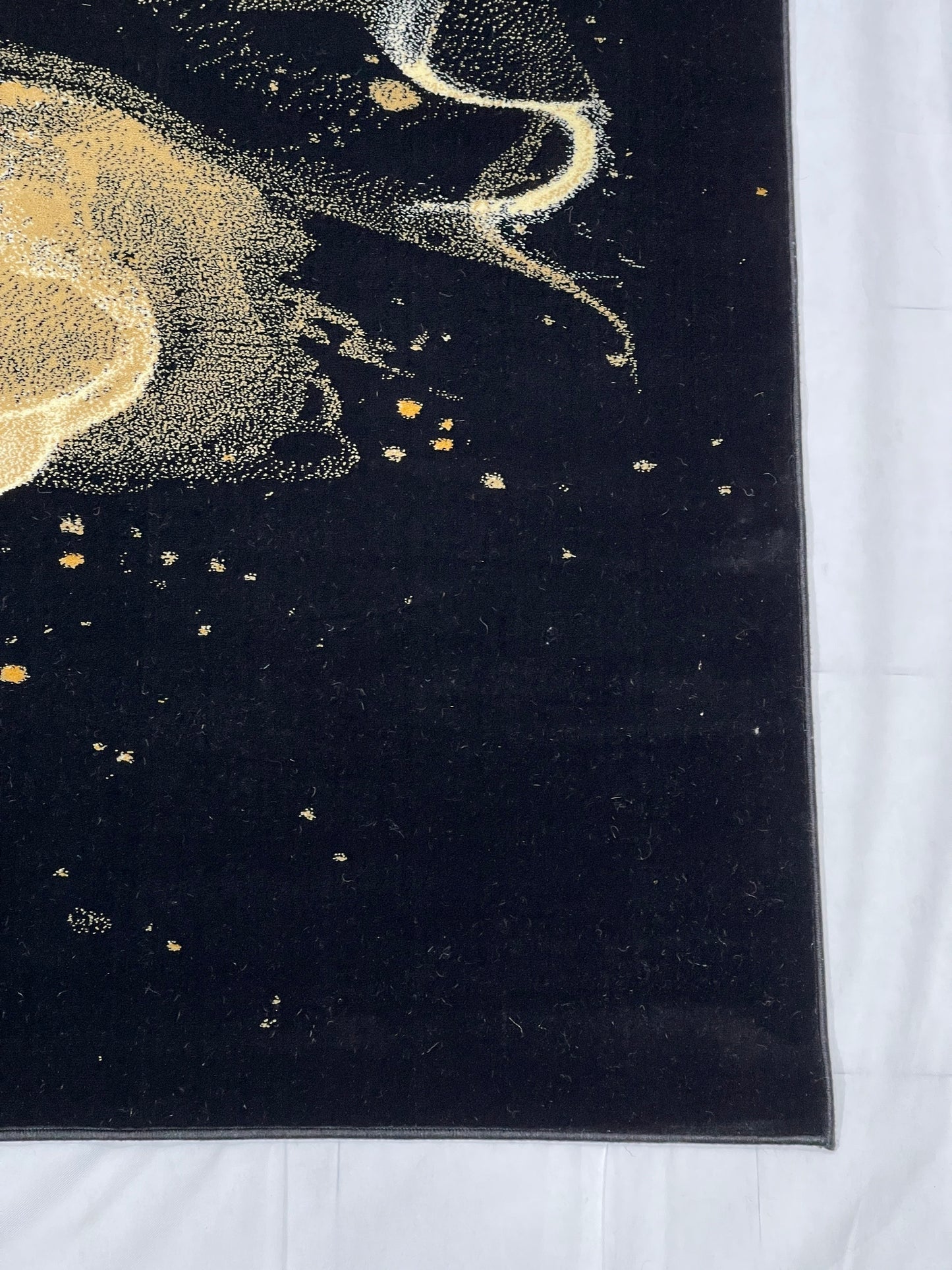 Modern Polypropylene Rug,back woven(Article-168-Black)
Size : 6.6 ft width x 9.6 ft length (200cm x 290cm)