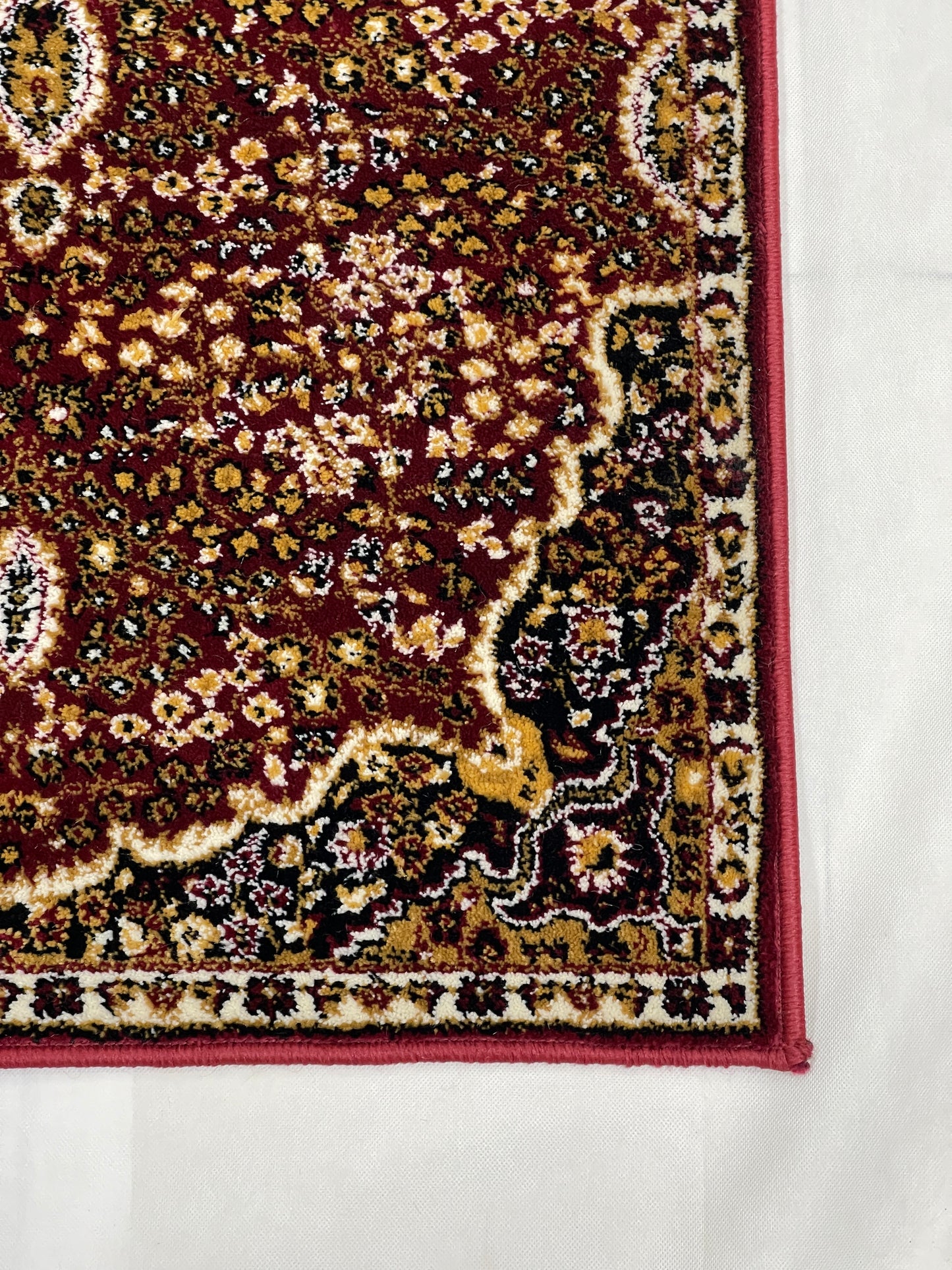 Red Persian Polypropylene Woven Rug.  Size : 2.6 ft width x 6.6 ft length  (80 cm x 200cm)