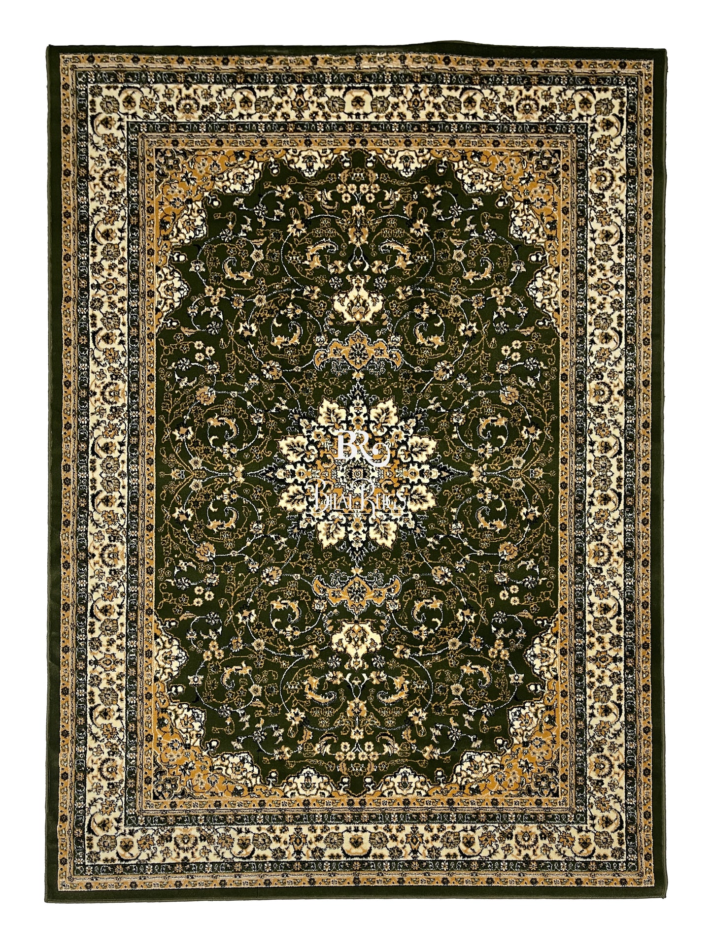Persian polypropylene Rug,back woven(Article-19-Green)
Size : 6.6 ft width x 9.6 ft length (200cm x 290cm)