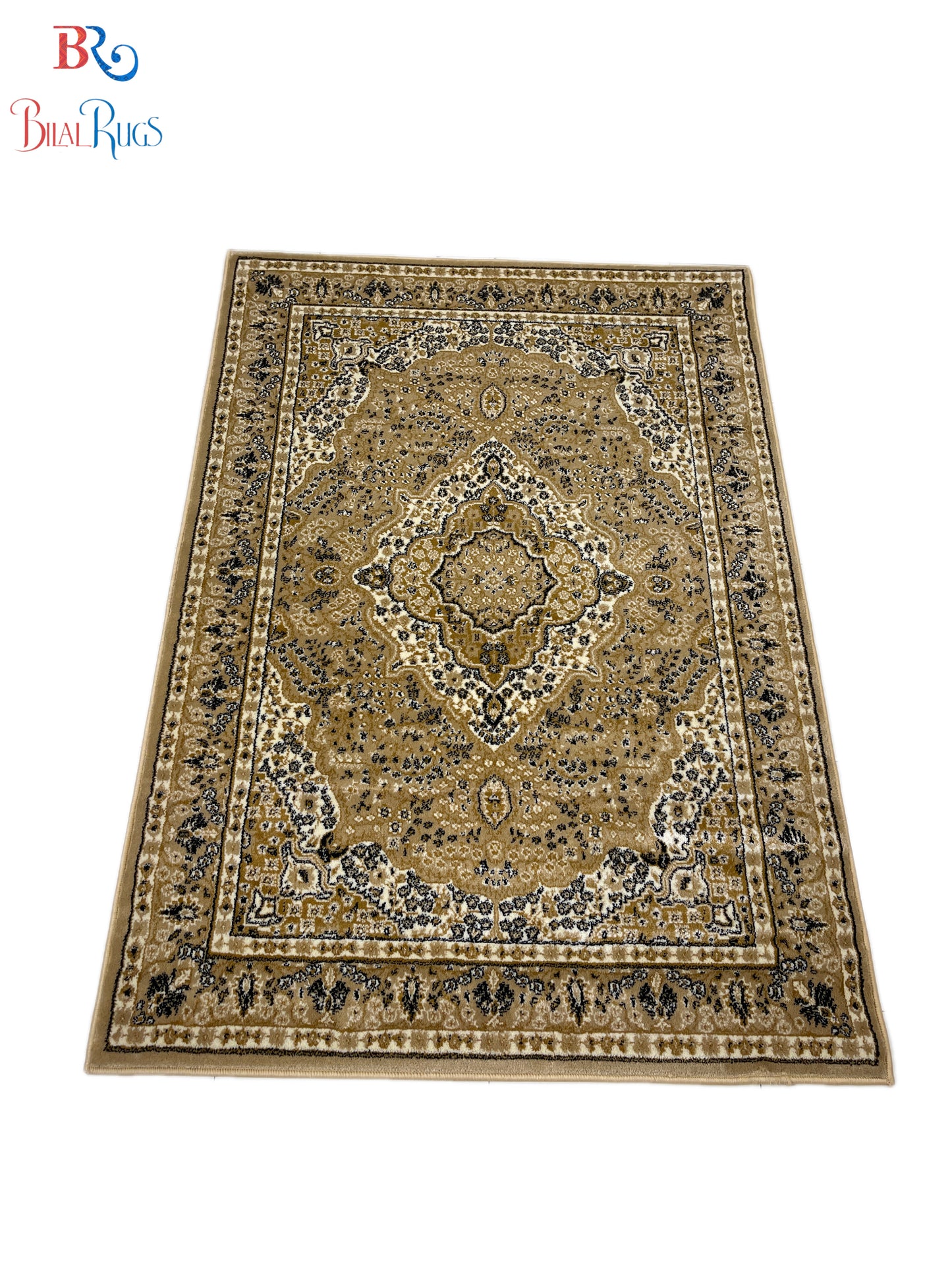 Persian  Polypropylene Rug,back woven(Article-25-Beige)