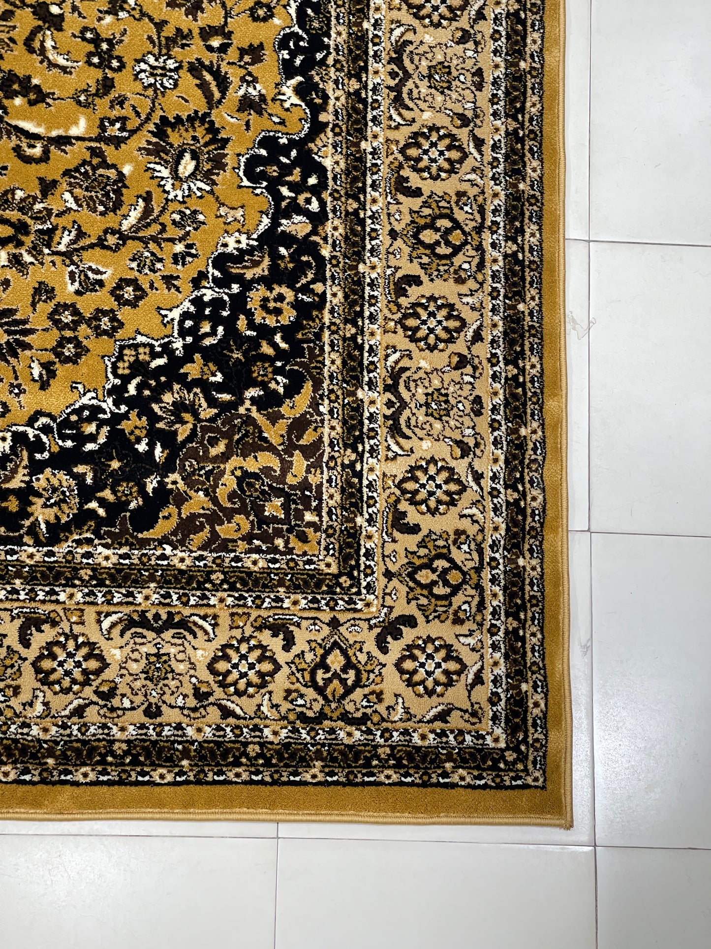 Persian polypropylene Rug,back woven(Article-01-Gold)