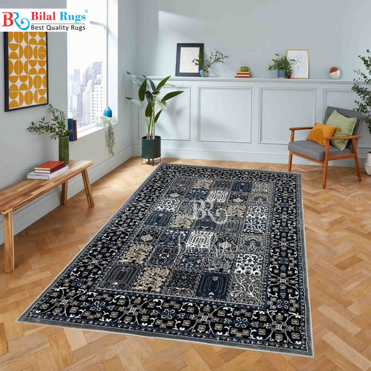 Persian Polypropylene Rug,back woven(Article-28-Grey)
Size : 5ft width  x 7.3ft length (150cm x 220cm)