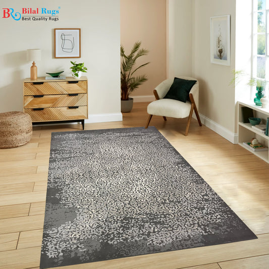 Irani Vintage Woven Rug.
 Article -2030-Grey
Size: 6.6 ft width x 9.6 ft length (200cm x 290cm)