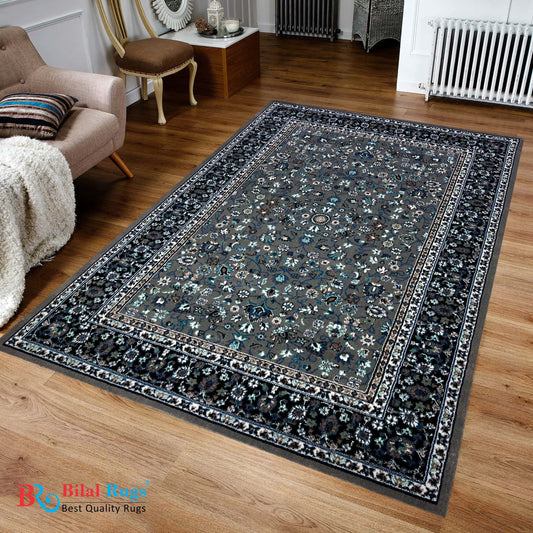 Persian Polypropylene Rug,back woven(Article-140-Grey)