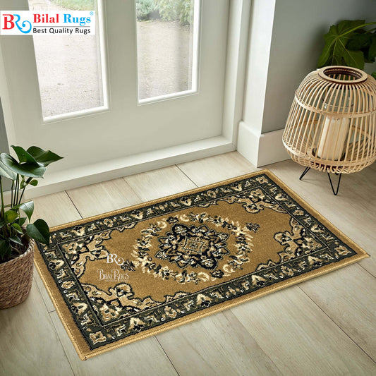 Beige Polypropylene Woven Door Mat.
Size : 40 cm x 75 cm
