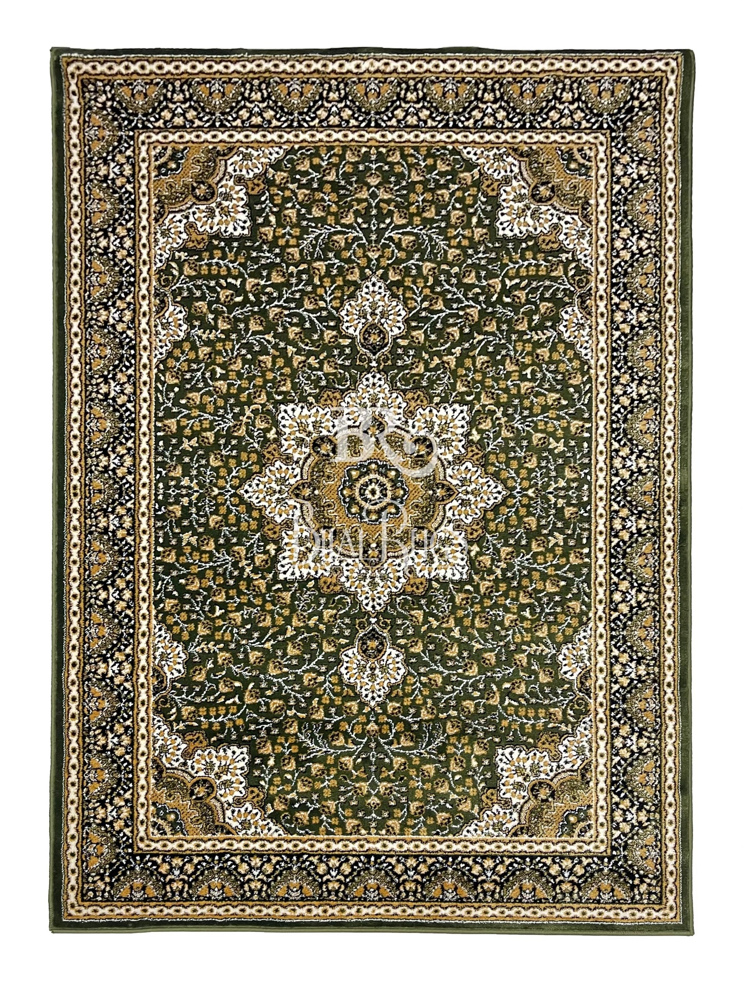 Persian Polypropylene Rug,back woven(Article-04-Green)