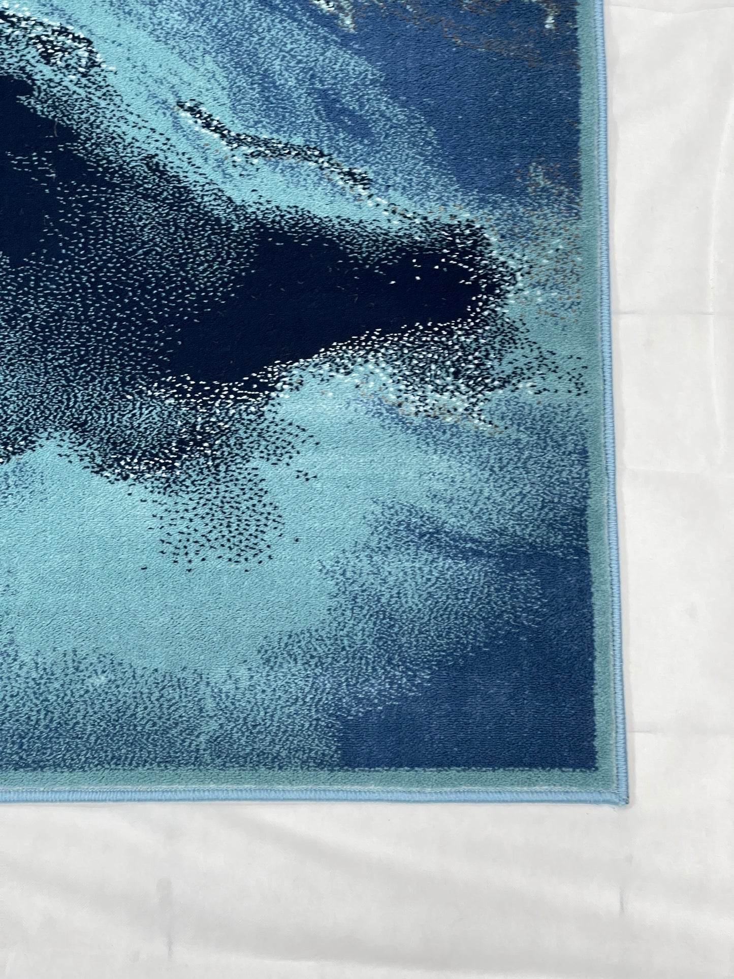 Modern Polypropylene Rug,back woven(Article-1654-Feroze) Size : 5ft width  x 7.3ft length (150cm x 220cm)