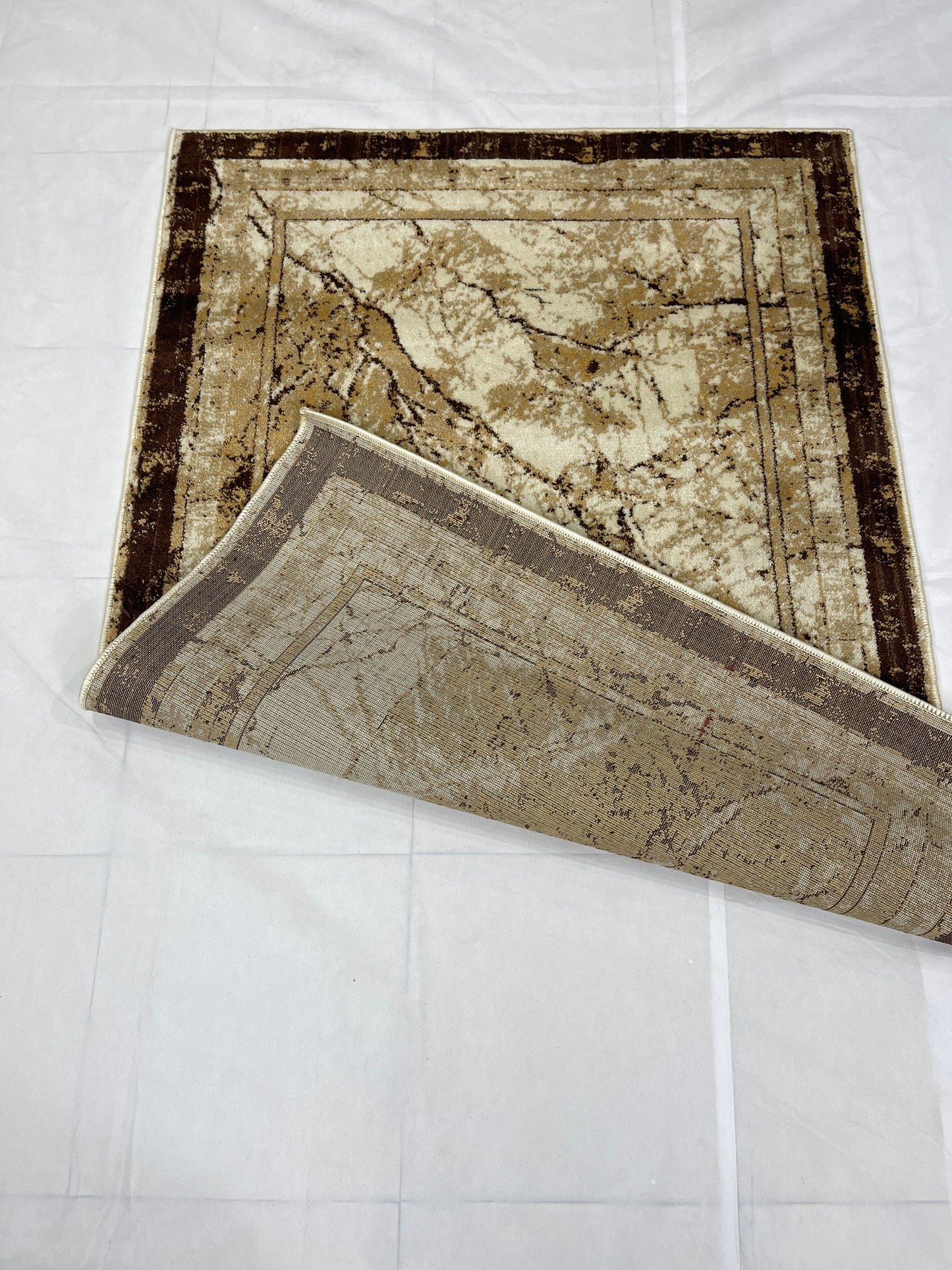 Modern polypropylene Rug,back woven(Article-566-Off white)